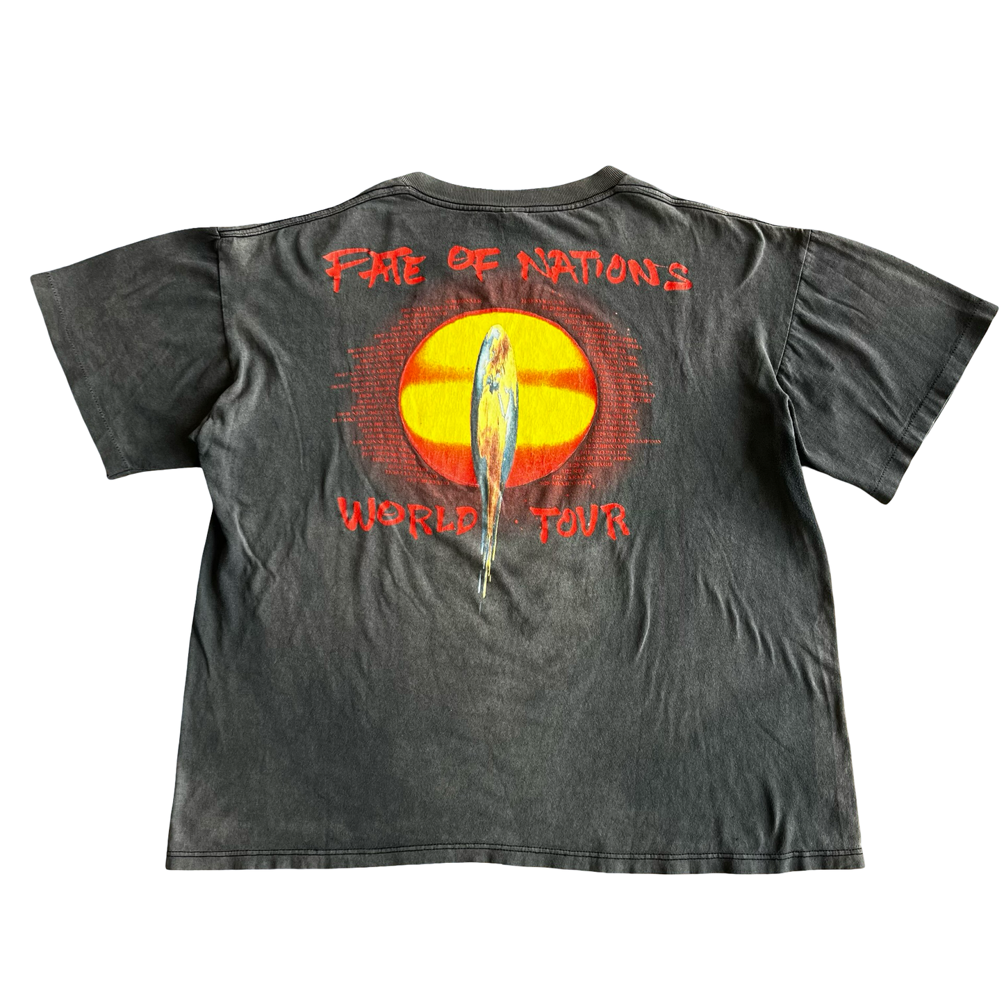 Vintage Robert Plant 1993 Fear Of Nations Tour T-Shirt SZ XL