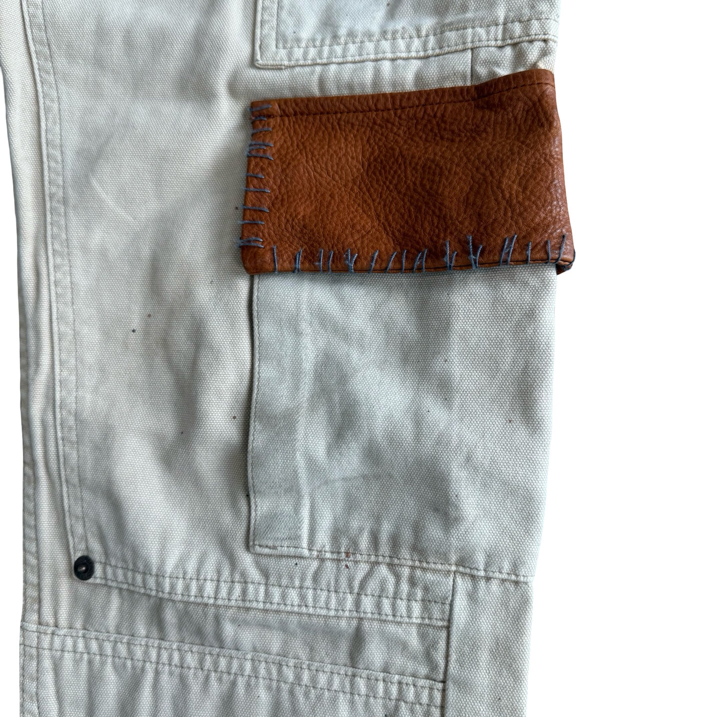 Undercover Leather Pocket Cargo Pants SS12 SZ 3