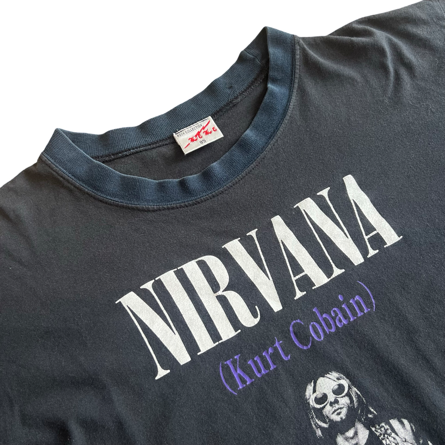 Vintage 90s Nirvana Kurt Cobain Bootleg T-Shirt SZ M/L
