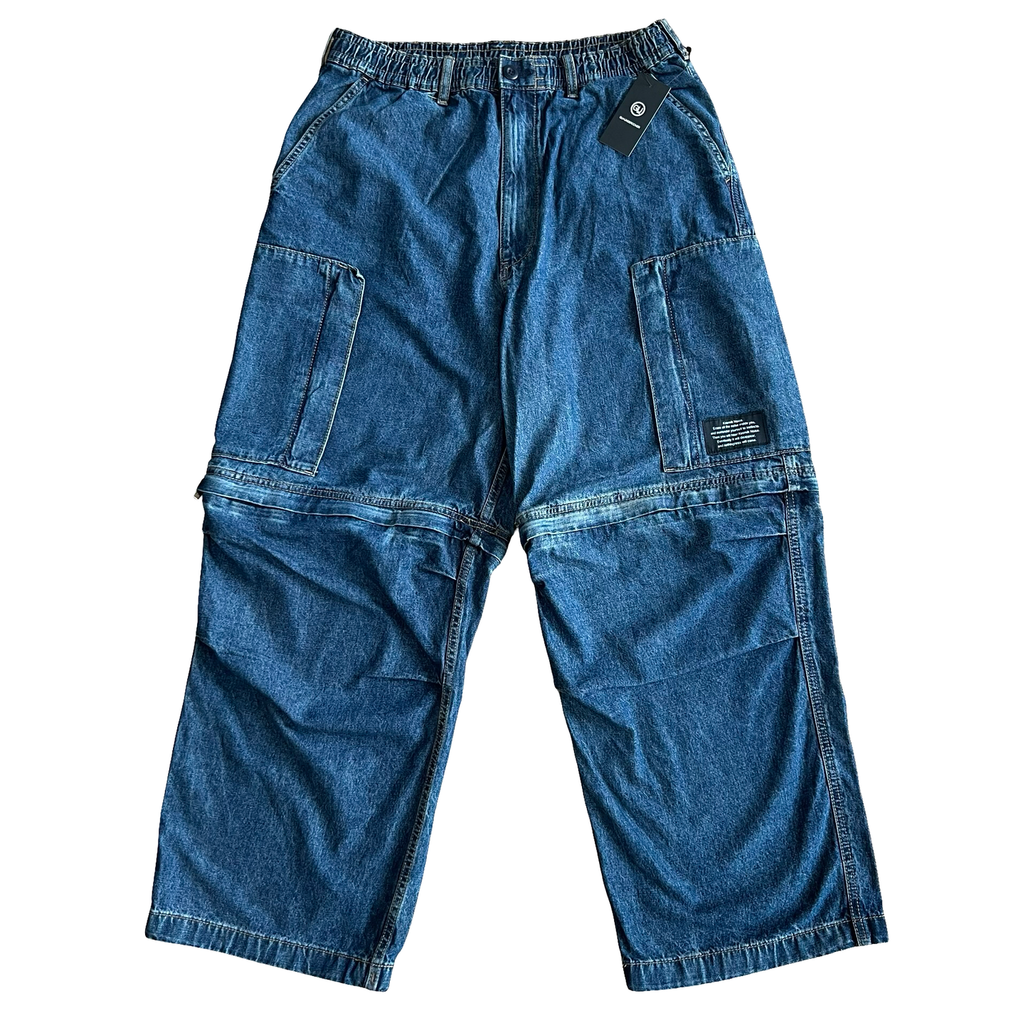 Undercover x GU Baggy Zip-Off Cargo denim SZ XL