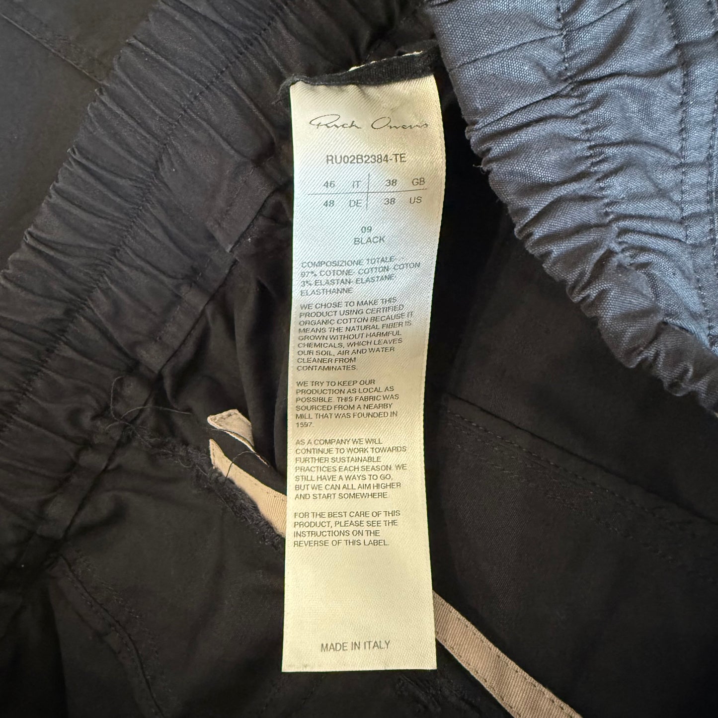 Rick Owens Cotton Pod Shorts AW22 SZ 46