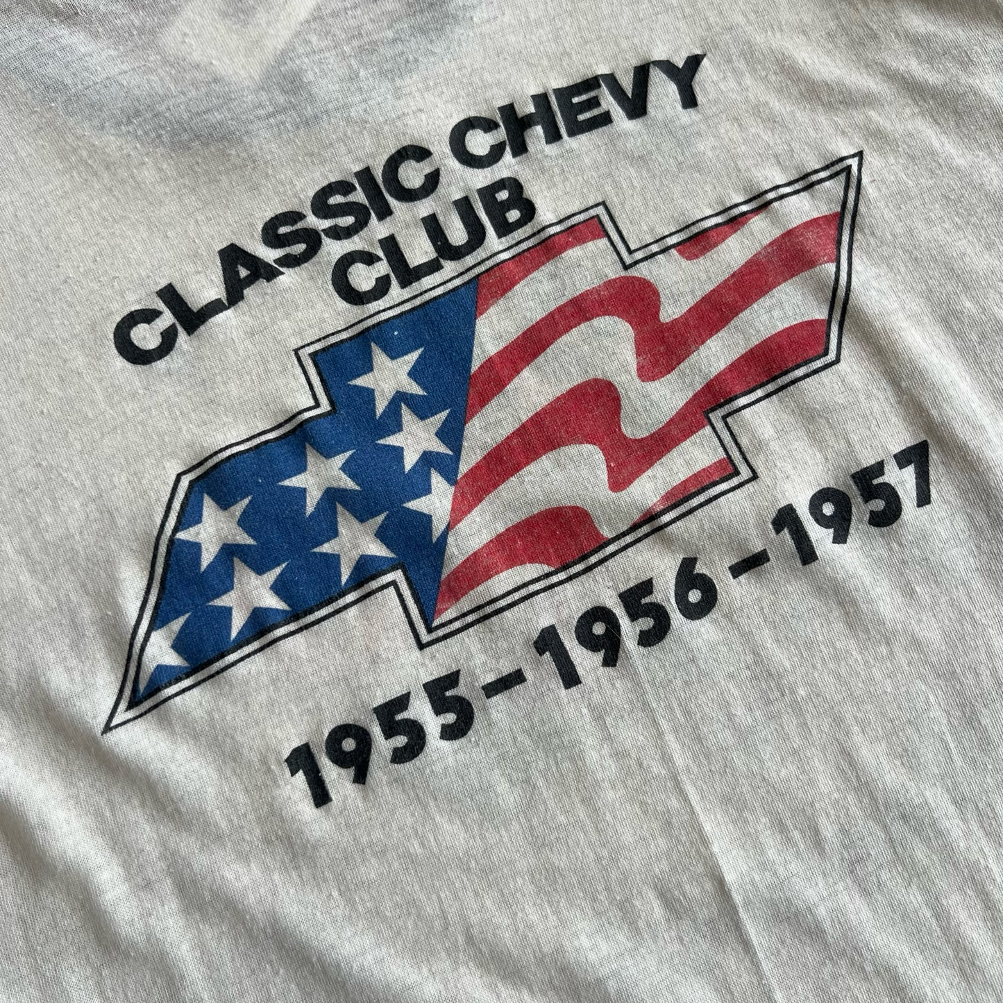 Vintage 70s 55’ Chevy River City Classics Ringer T-Shirt 1970s SZ M