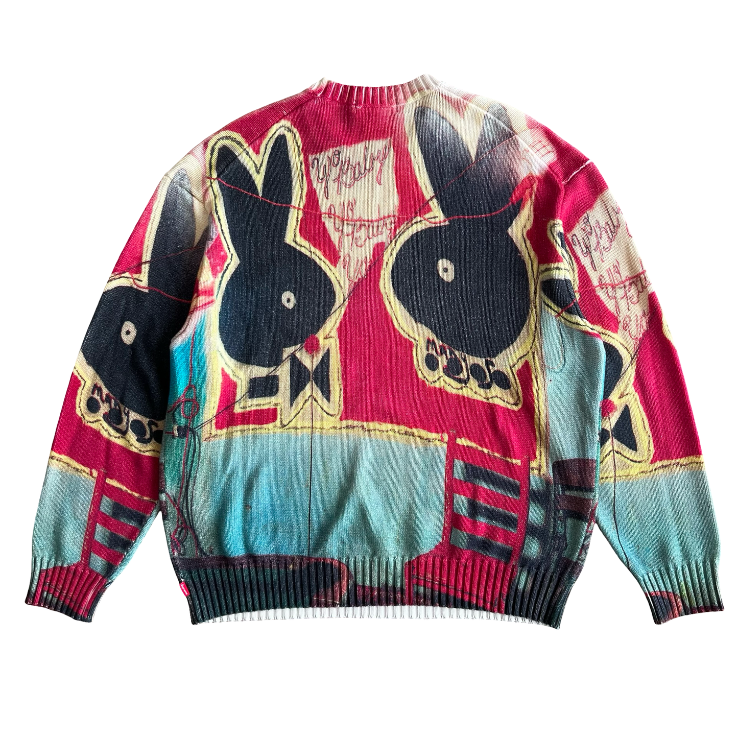 Supreme SS24 "Yo Baby" Knit Sweater SZ L