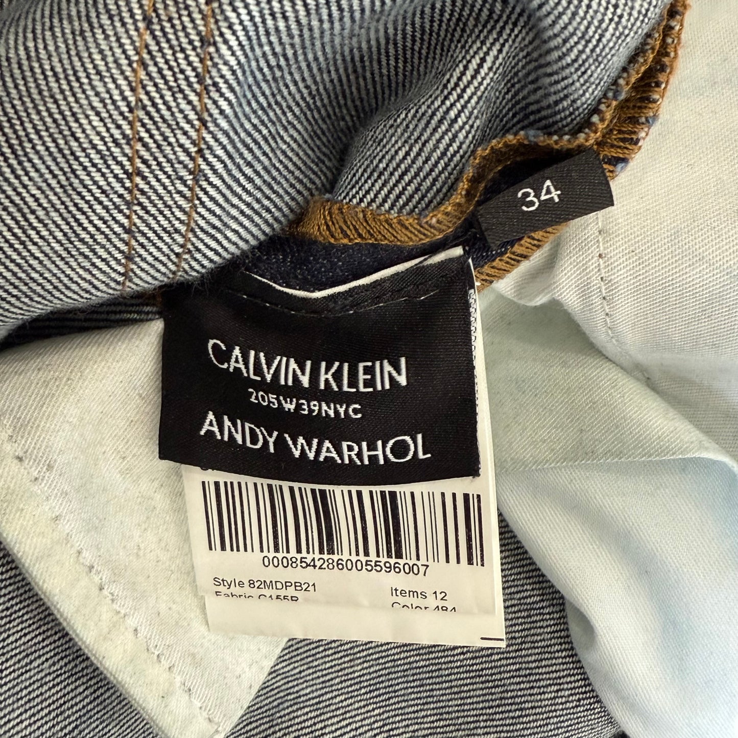 Calvin Klein x Andy Warhol Painted Raw Denim SZ 36