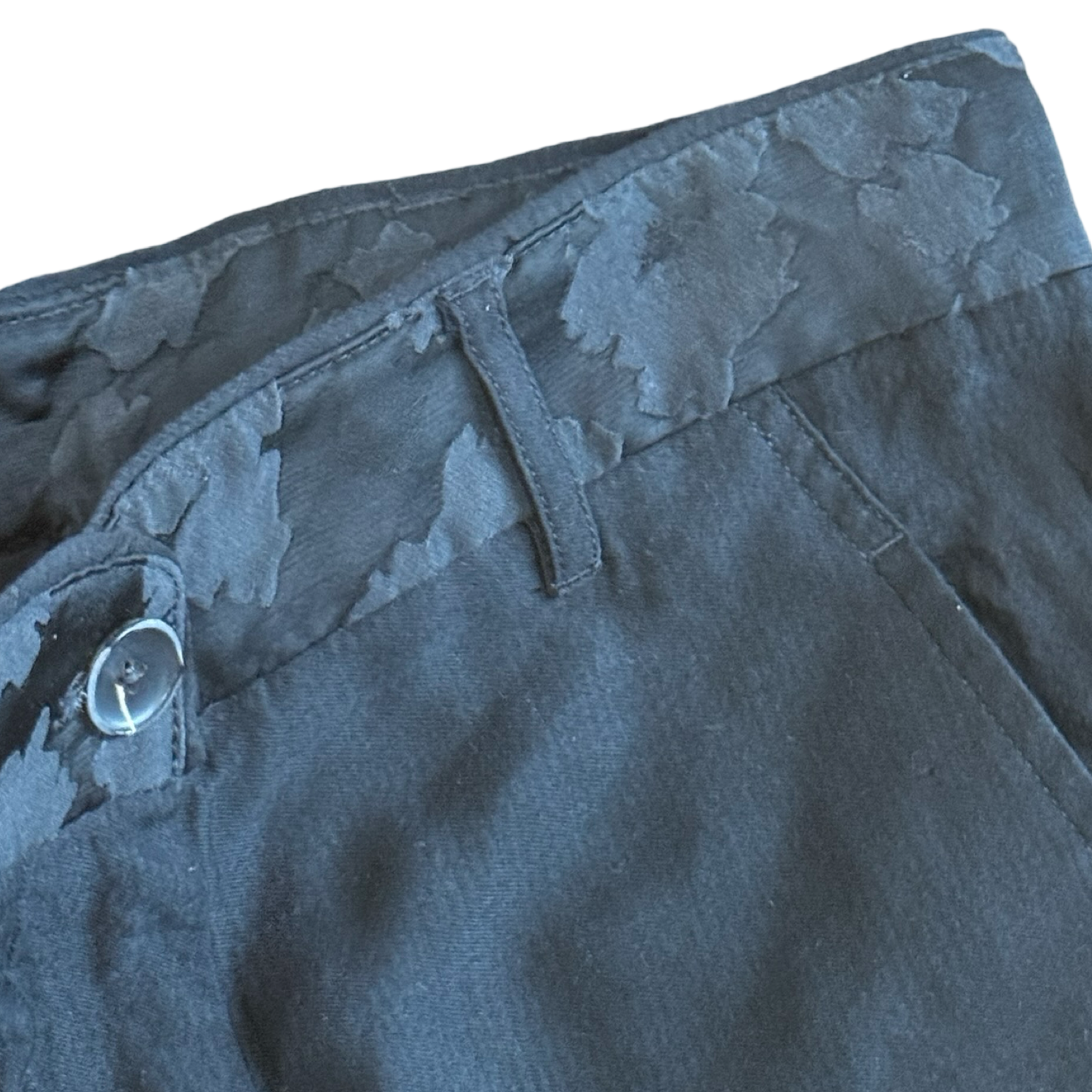 Ann Demeulemeester Floral Waistband Pants Sz 36