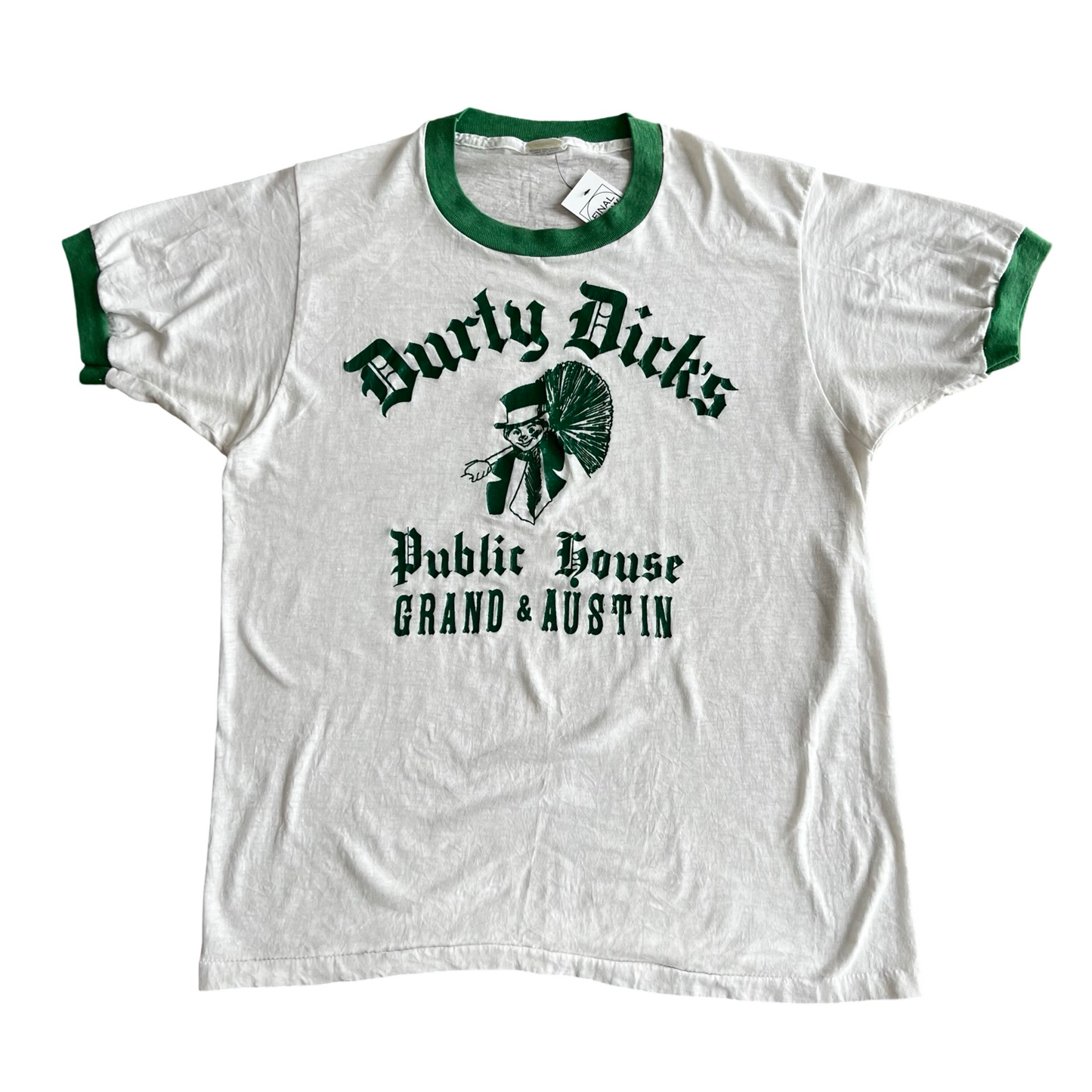 Vintage 80s Durty Dicks Pub Bar T-Shirt SZ L