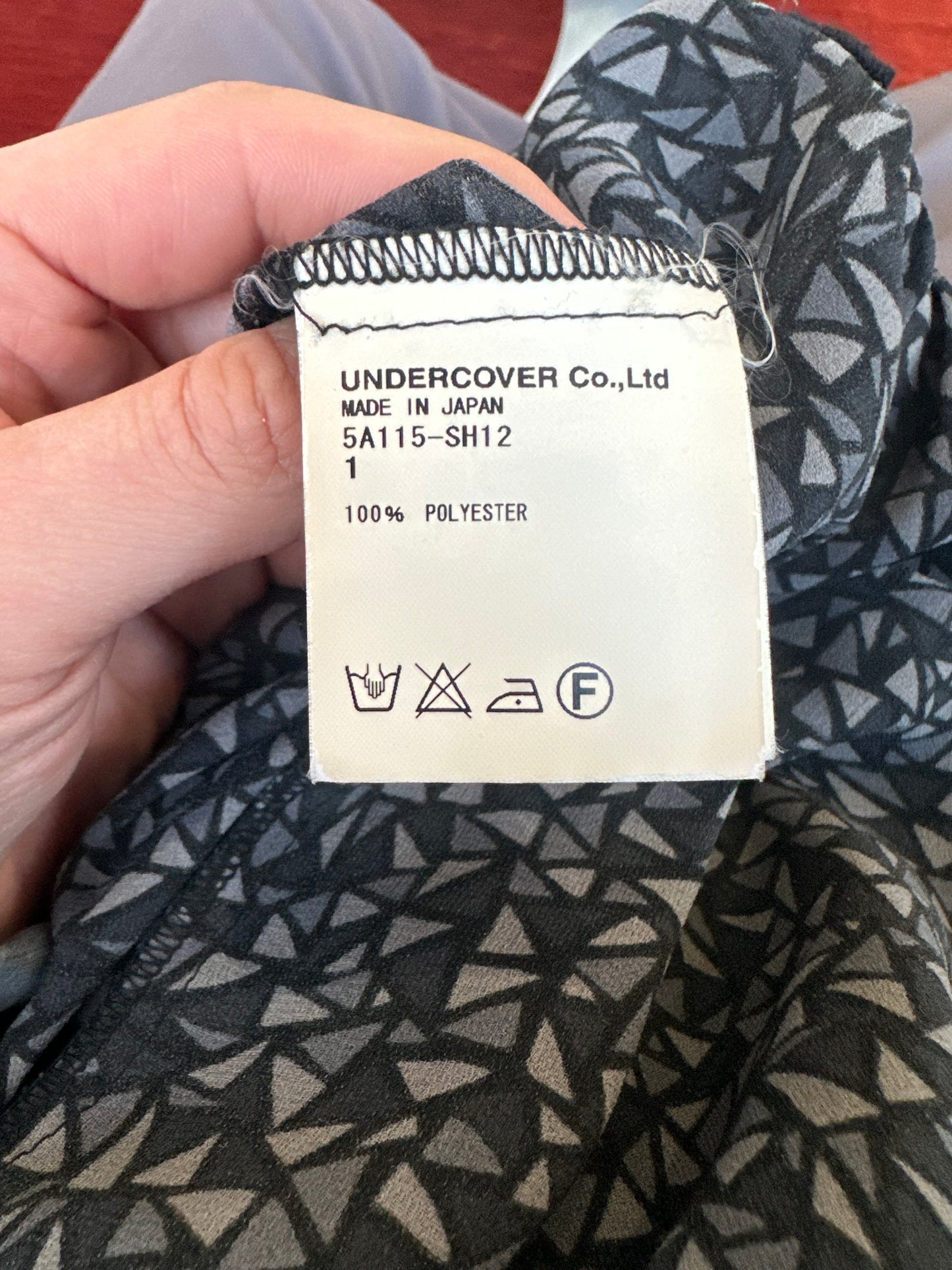 Undercover Geometric Print Blouse AW05 Sz 1