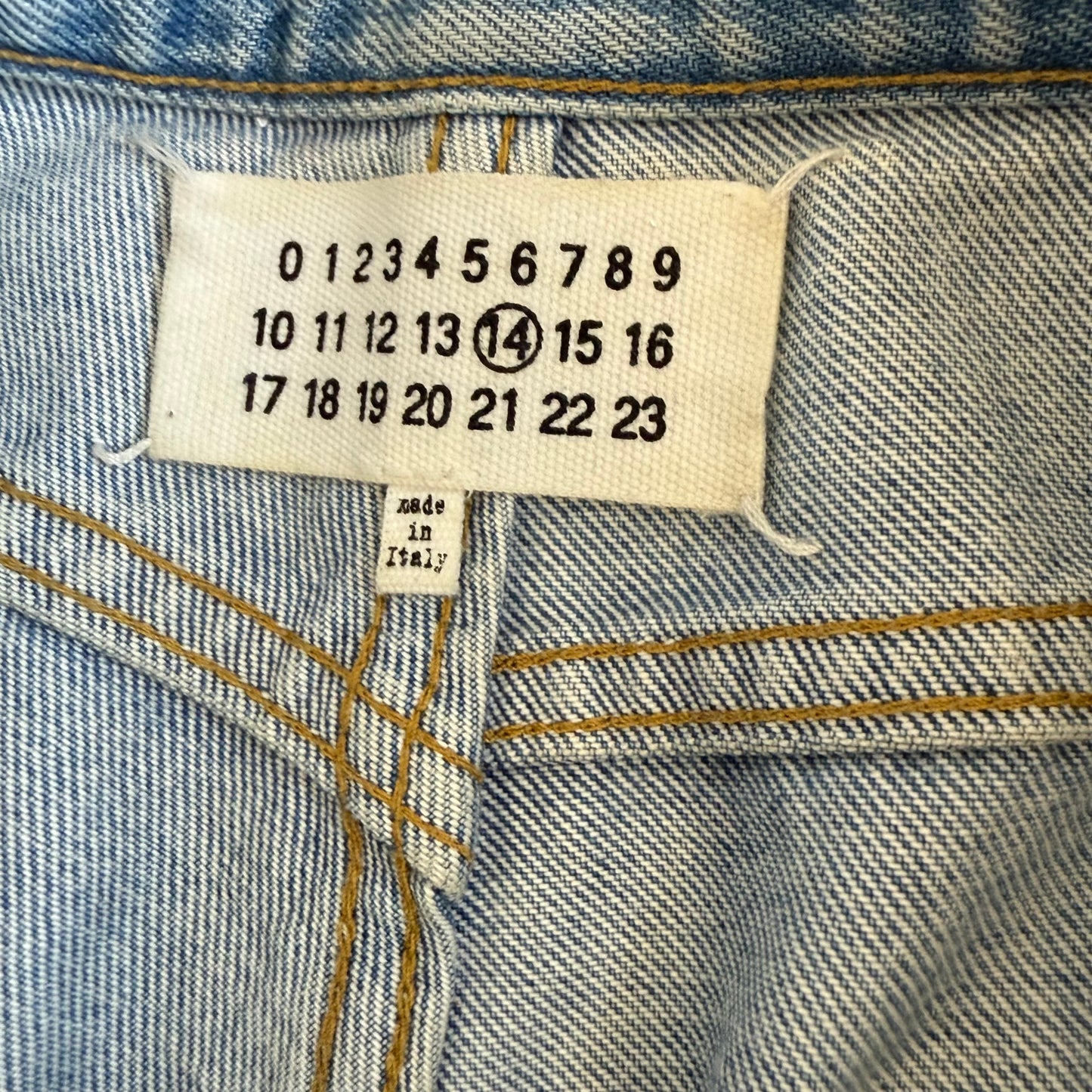 Margiela White Painted Denim SZ 31