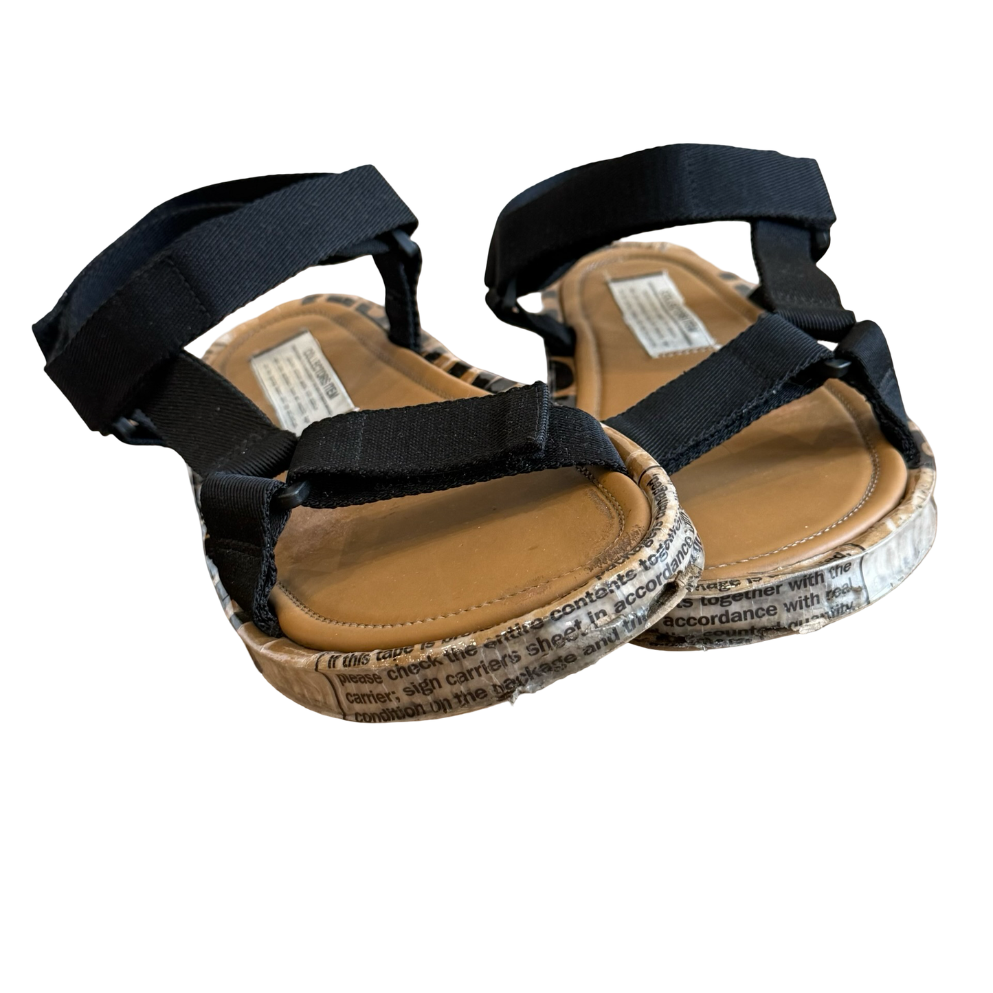 Margiela Limited Edition Black Packing Tape Sandals SS22 SZ 43