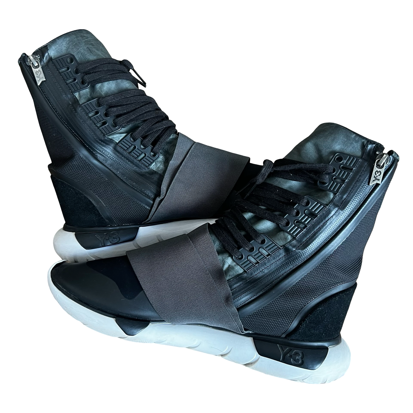 Y3 Quasi High-top Sneakers SZ 10