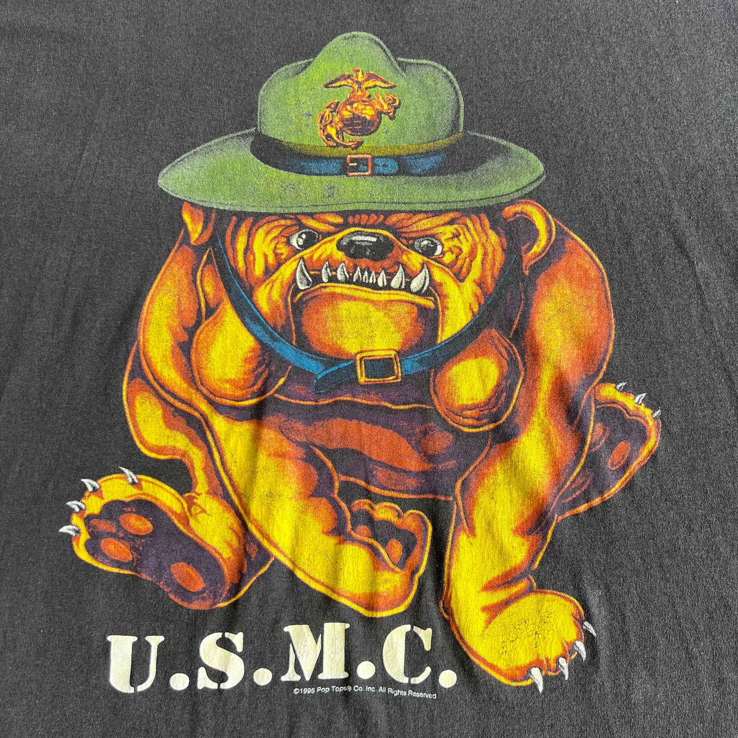 Vintage 90s USMC Bulldog T-Shirt SZ XL