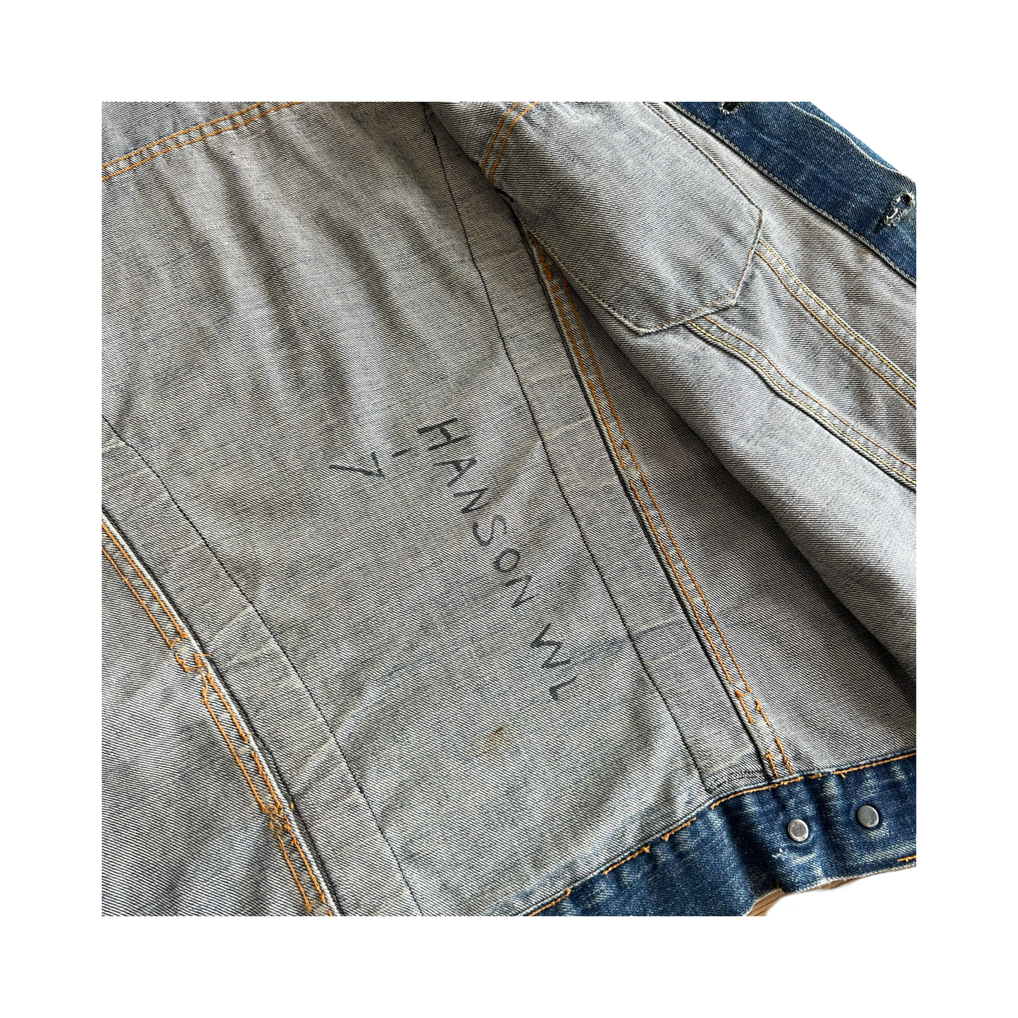 Vintage 60s Big E 70505-0217 Custom Levis Type 3 521 Denim Jacket SZ L