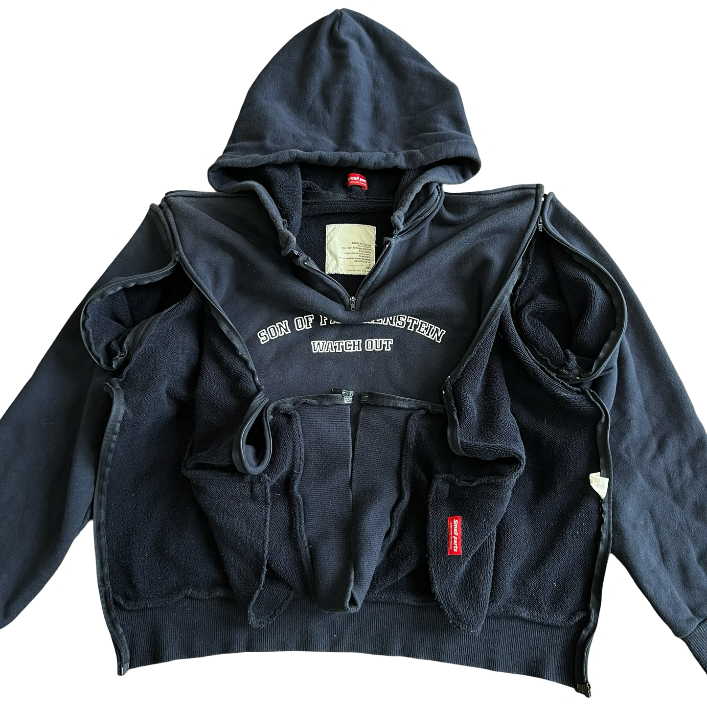 Undercover ‘Son Of Frankenstein’ Small Parts Hoodie AW98 Sz Medium