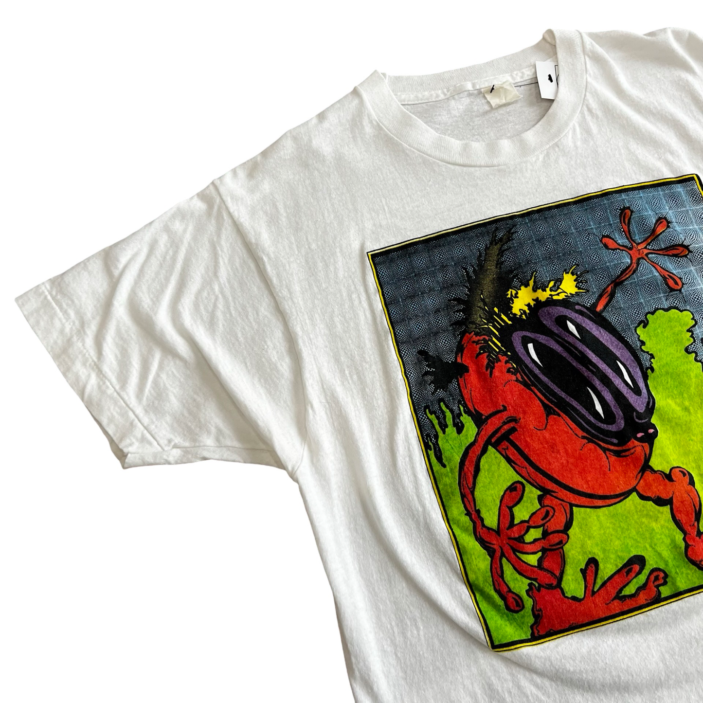 Vintage 80s Acid Art Blotter Obscure T-Shirt SZ L