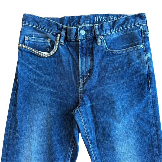 Hysteric Glamour Dark Wash Studded Pocket Denim SZ 32