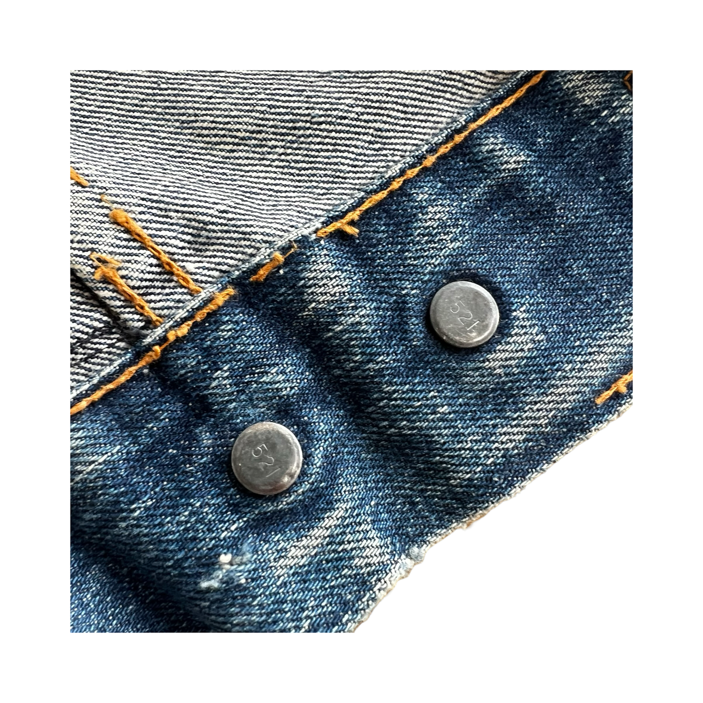 Vintage 60s Big E 70505-0217 Custom Levis Type 3 521 Denim Jacket SZ L