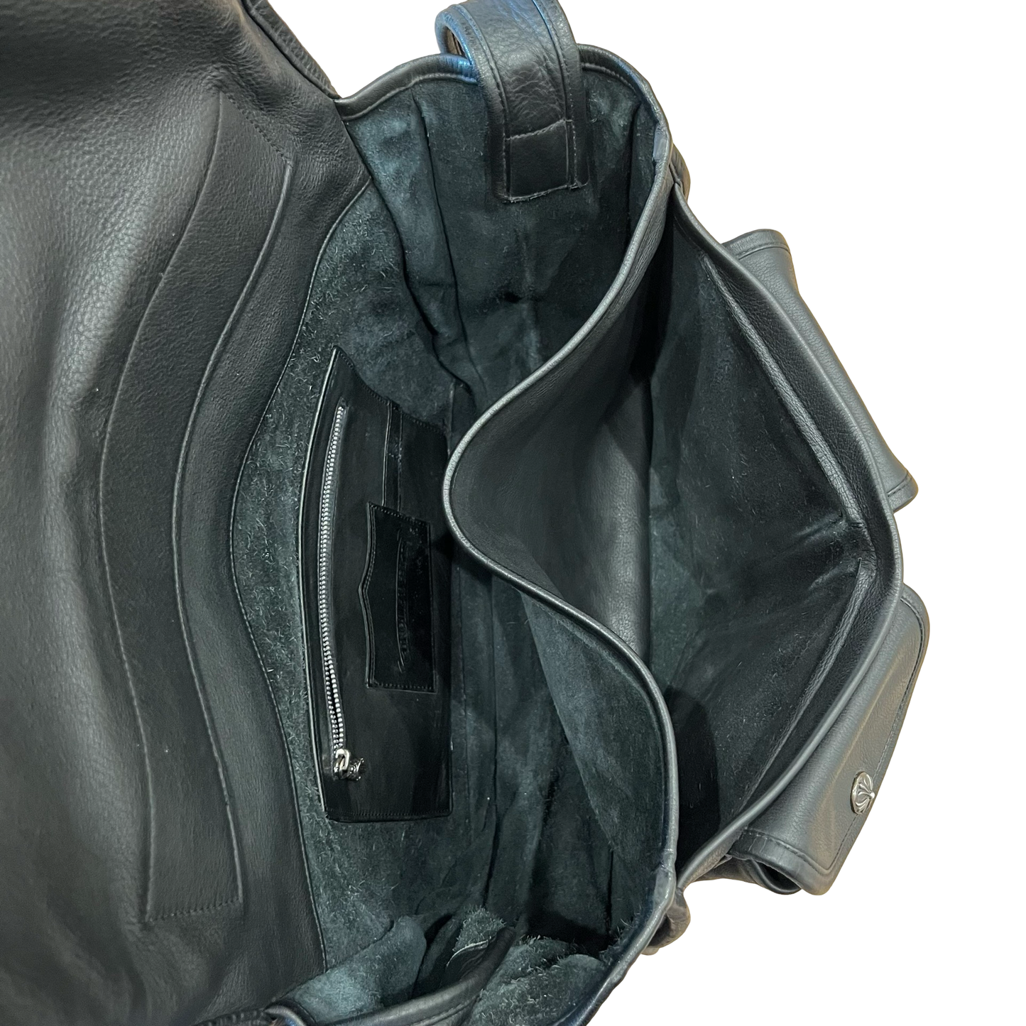 Chrome Hearts Gunslinger Leather Messenger Bag