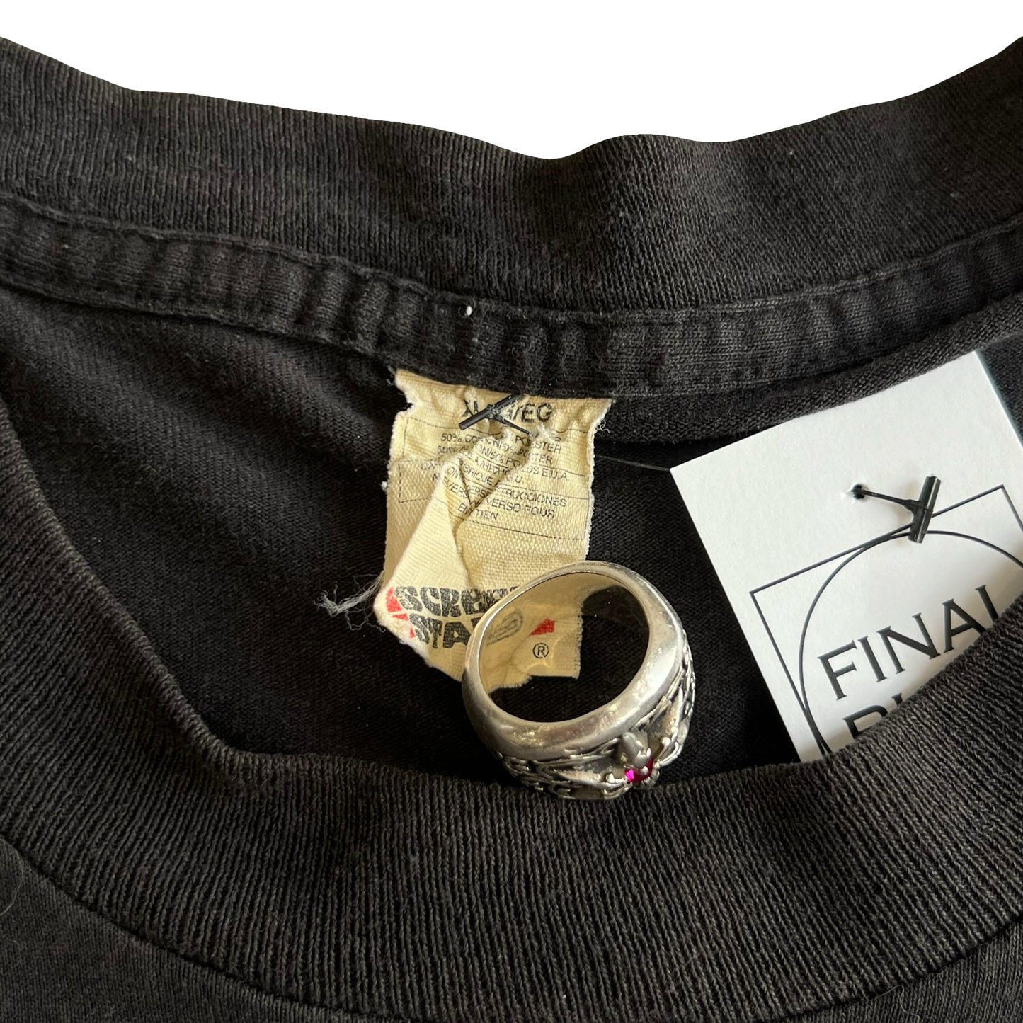 Vintage 80s Agent Orange Dioxin Skull T-Shirt SZ XL