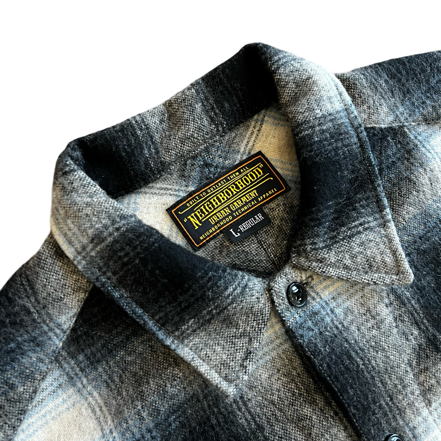 Neighborhood Wool Dayton Plaid Flannel SZ L