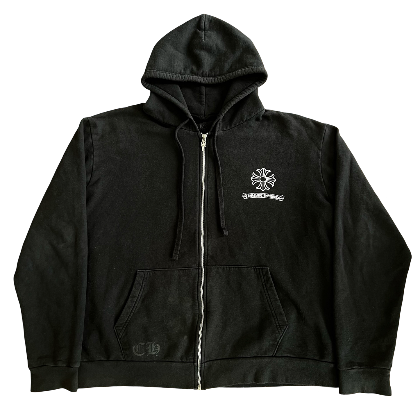 Chrome Hearts Malibu Black Dagger Zip Hoodie SZ L