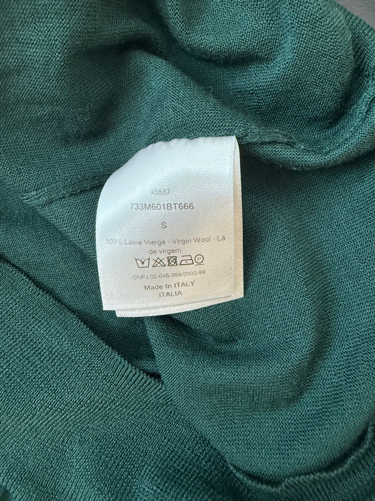 Dior Homme Bee Embroidered Sweater Sz S