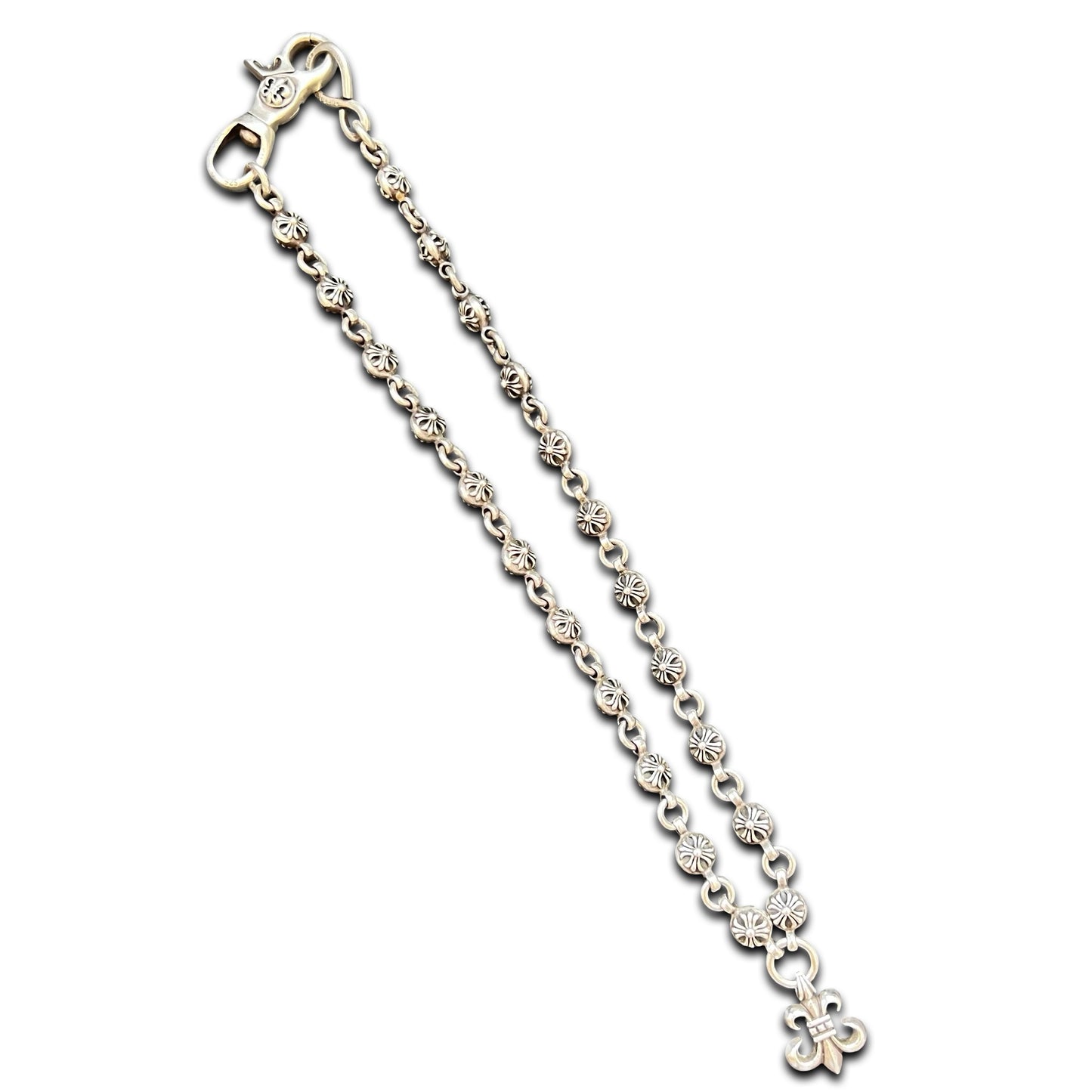 Chrome Hearts Plus Ball Fleur Pendant Wallet Chain