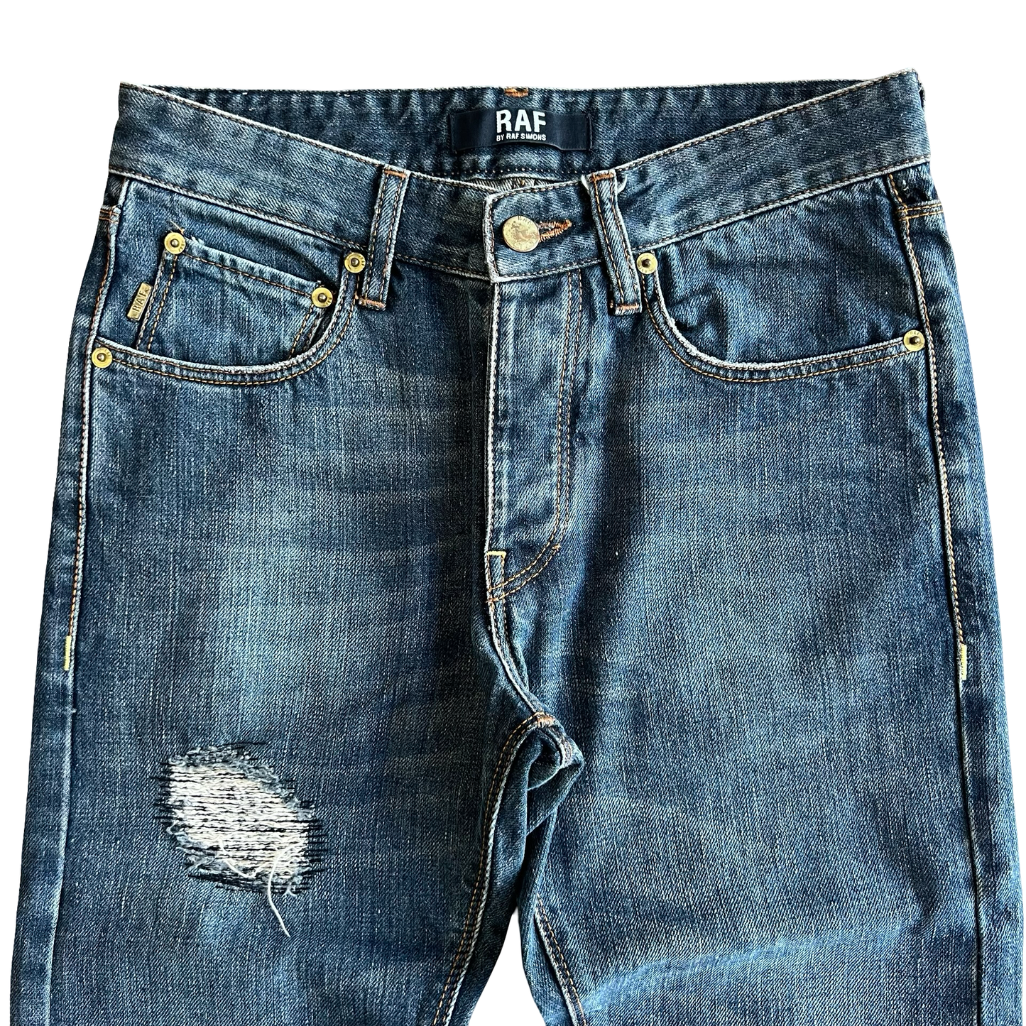 Raf by Raf Dark Wash Distressed Denim SZ 28