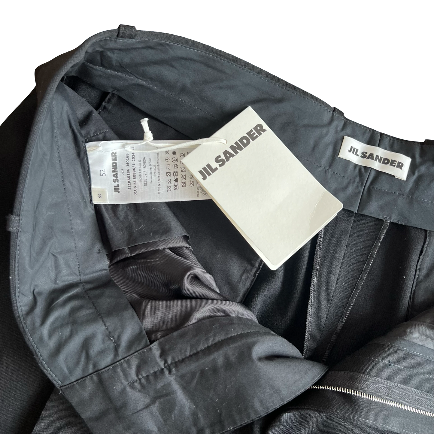 Jil Sander Wide Leg Pleated Trousers SZ