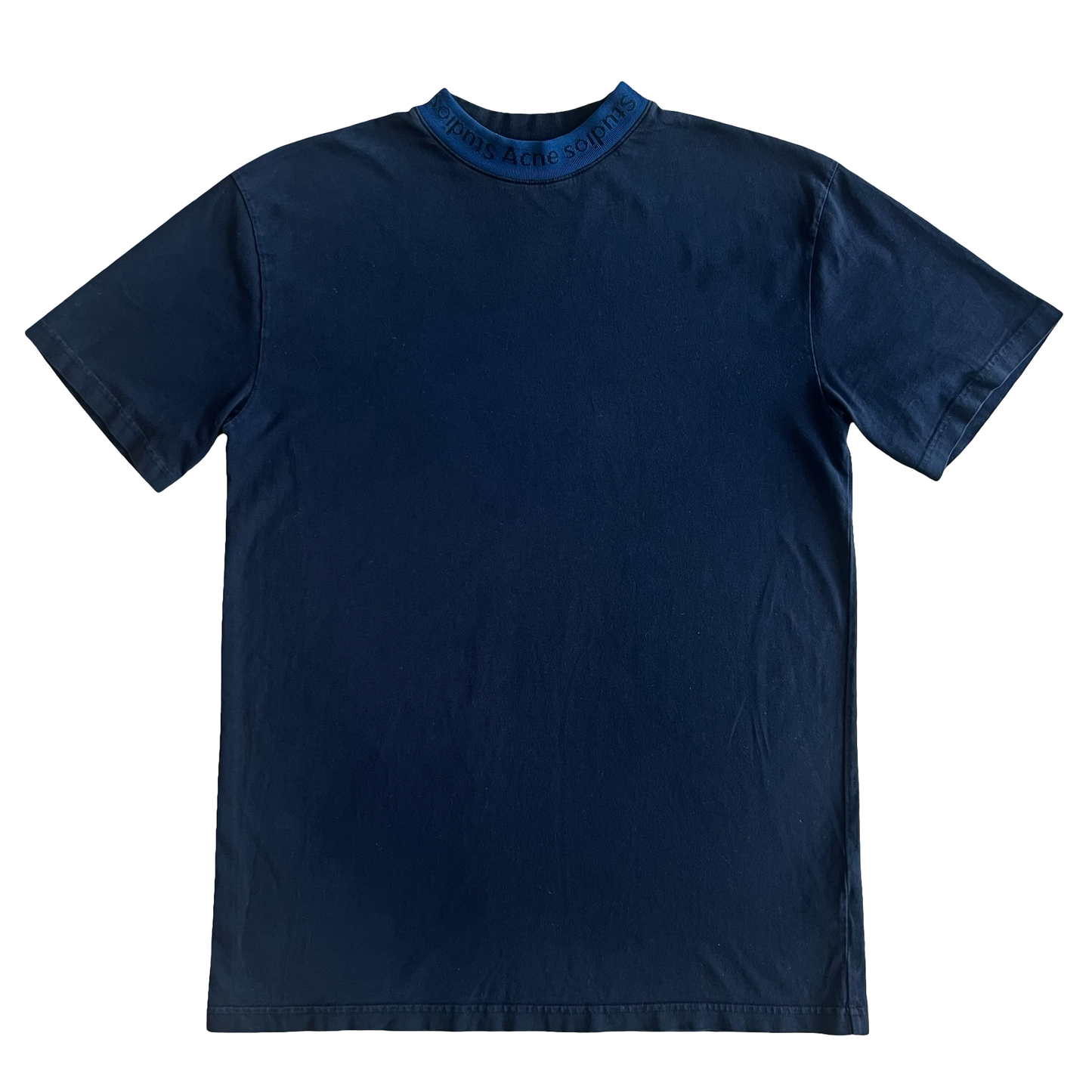 Acne Studios Mockneck Navy T-shirt SZ M