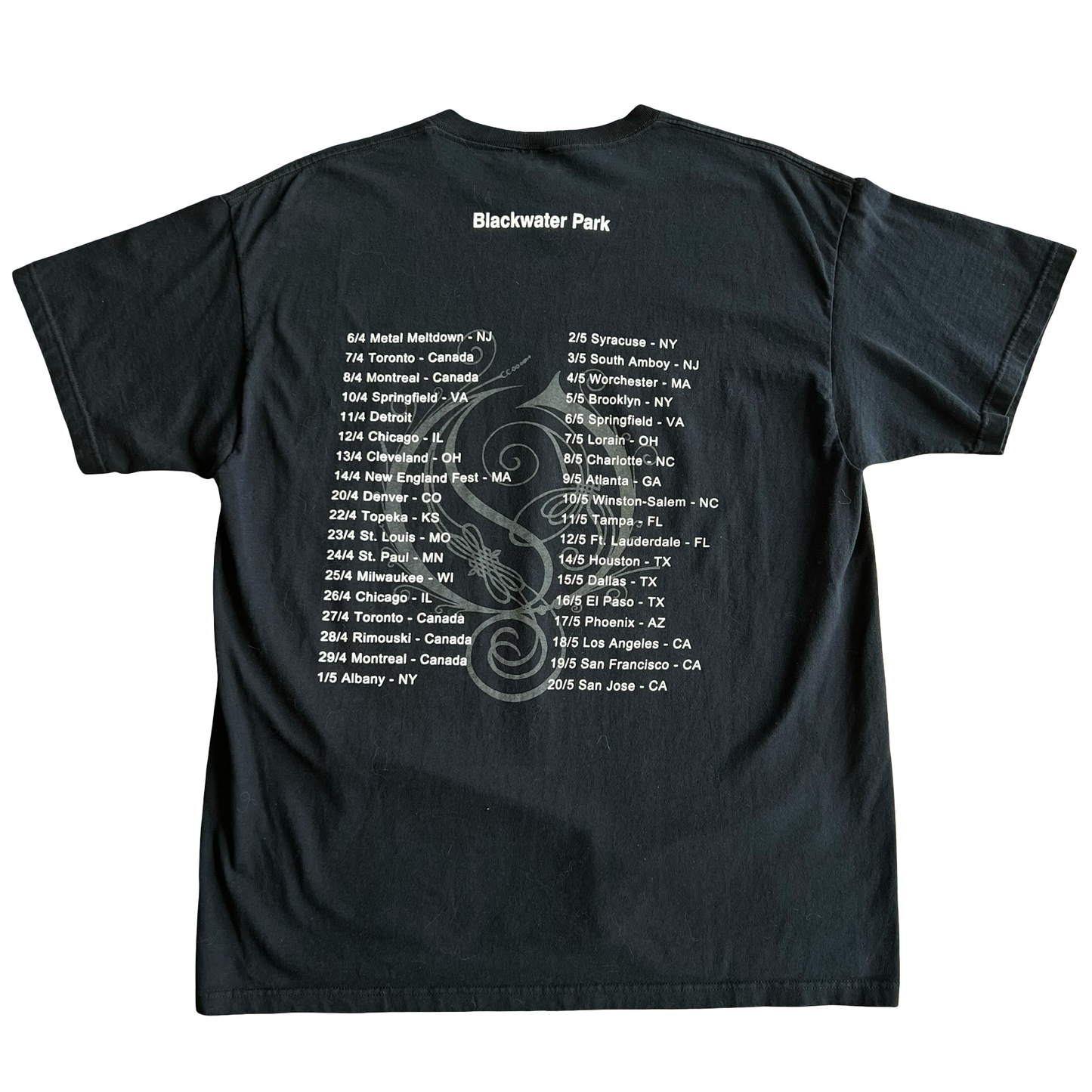 Vintage Opeth Blackwater Park 2001 Tour T-Shirt SZ XL