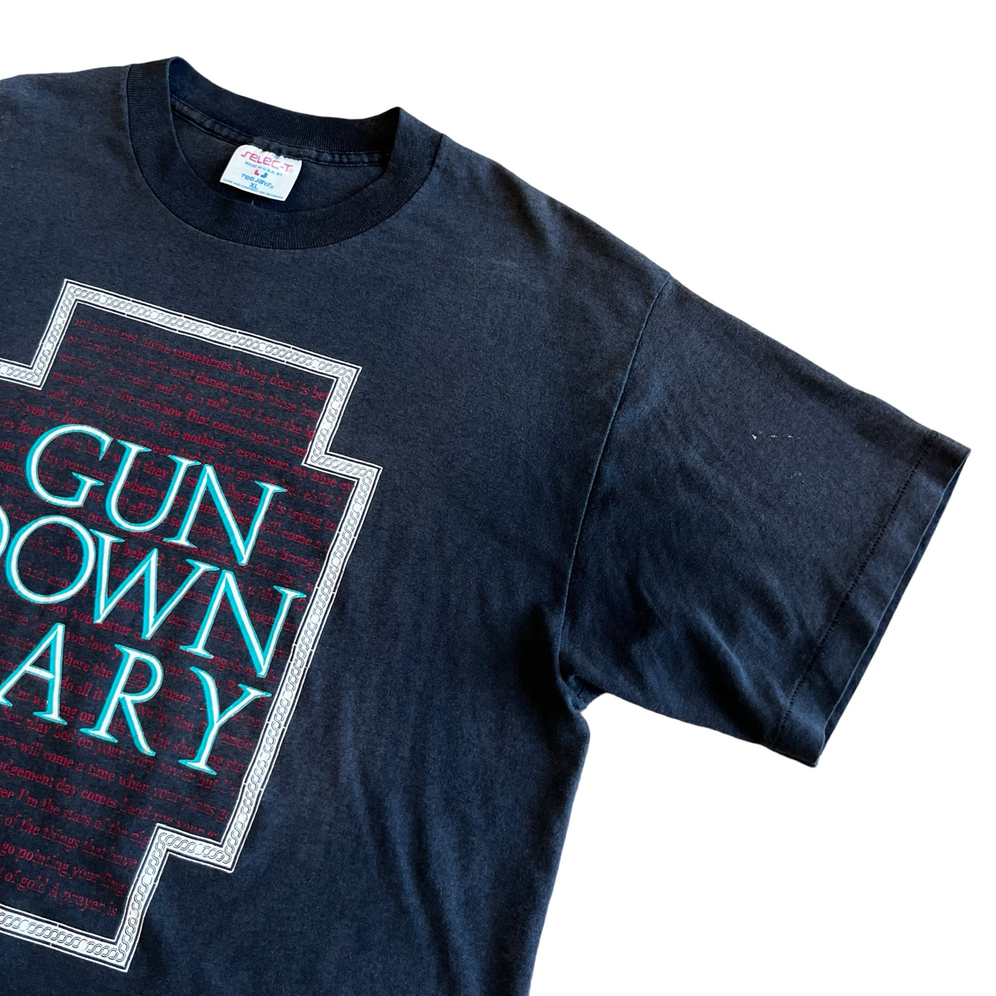 Vintage 1992 Gun Down Mary Punk Metal Obscure T-Shirt SZ XL