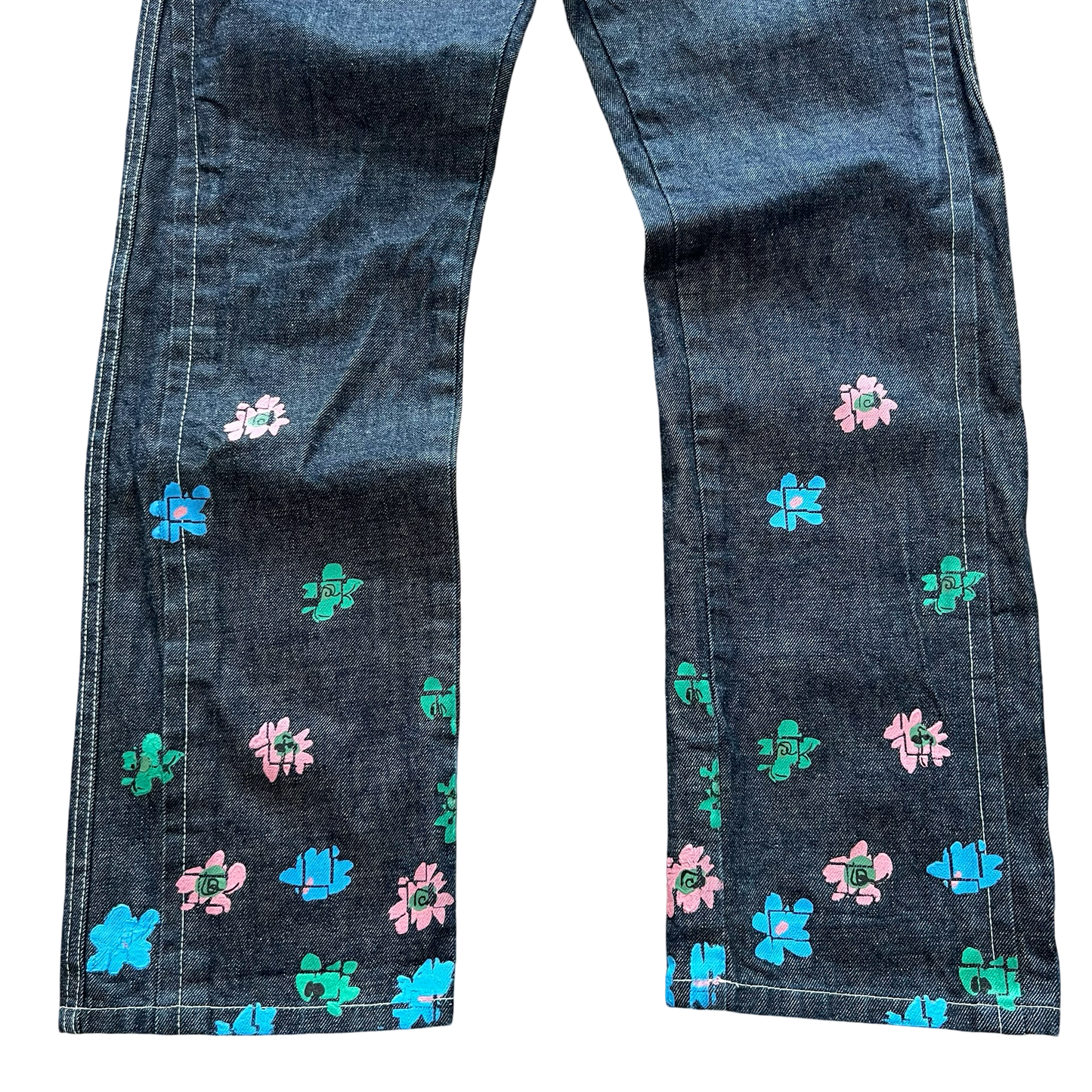 Comme des garçons Flower Denim SS02 Sz 30