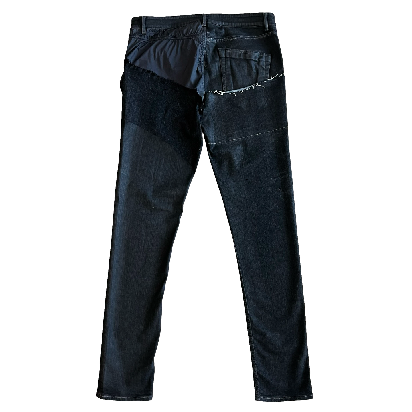 Rick Owens Tyrone Cut Paneled Denim SZ 36