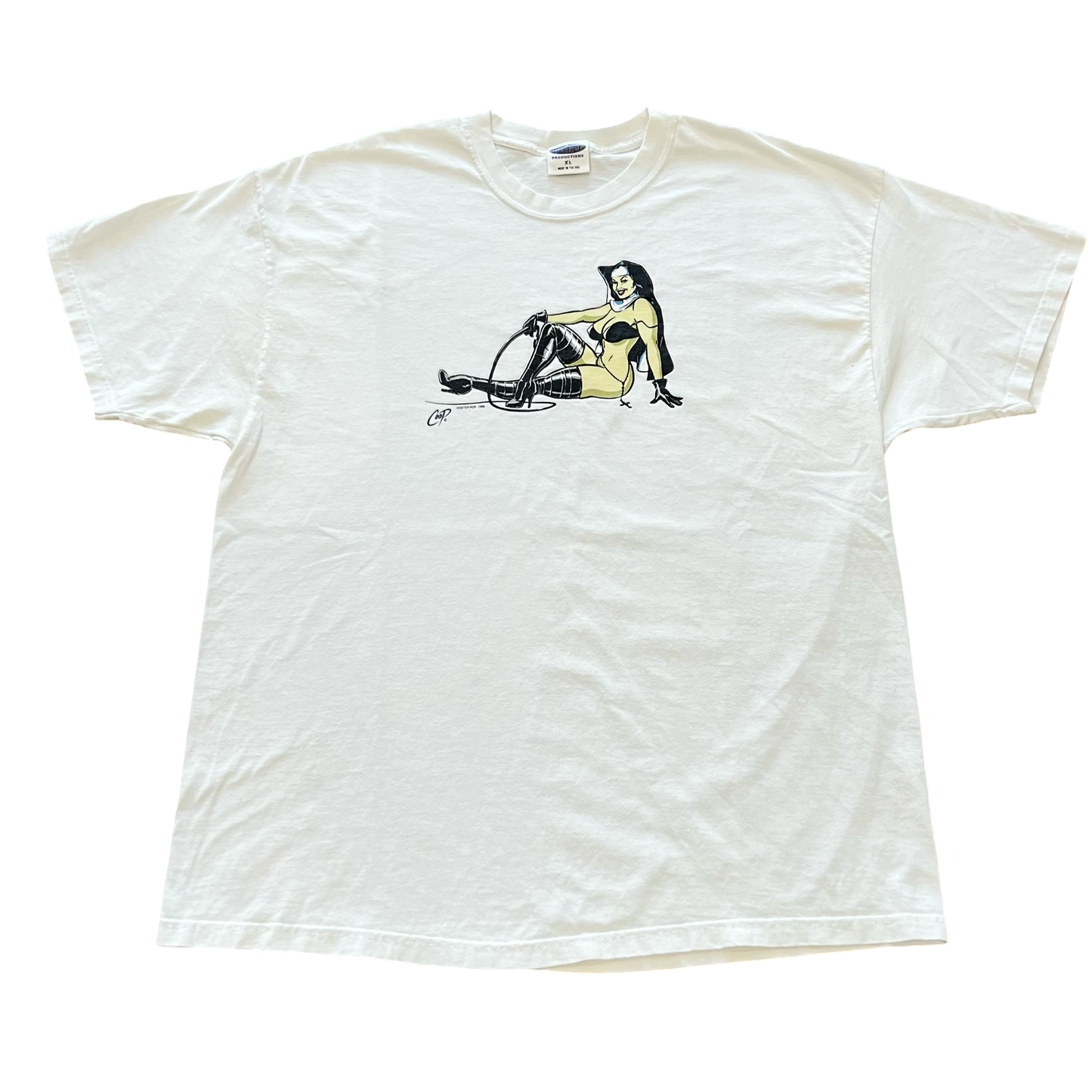 Vintage Frank Kozik Pop Art Nun T-Shirt SZ XL