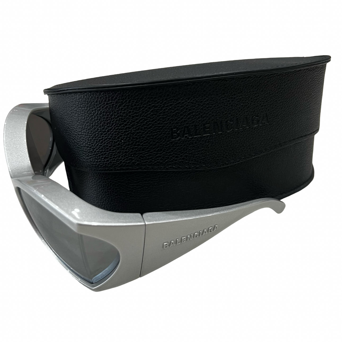 Balenciaga Silver Shield 'Void Butterfly' Sunglasses