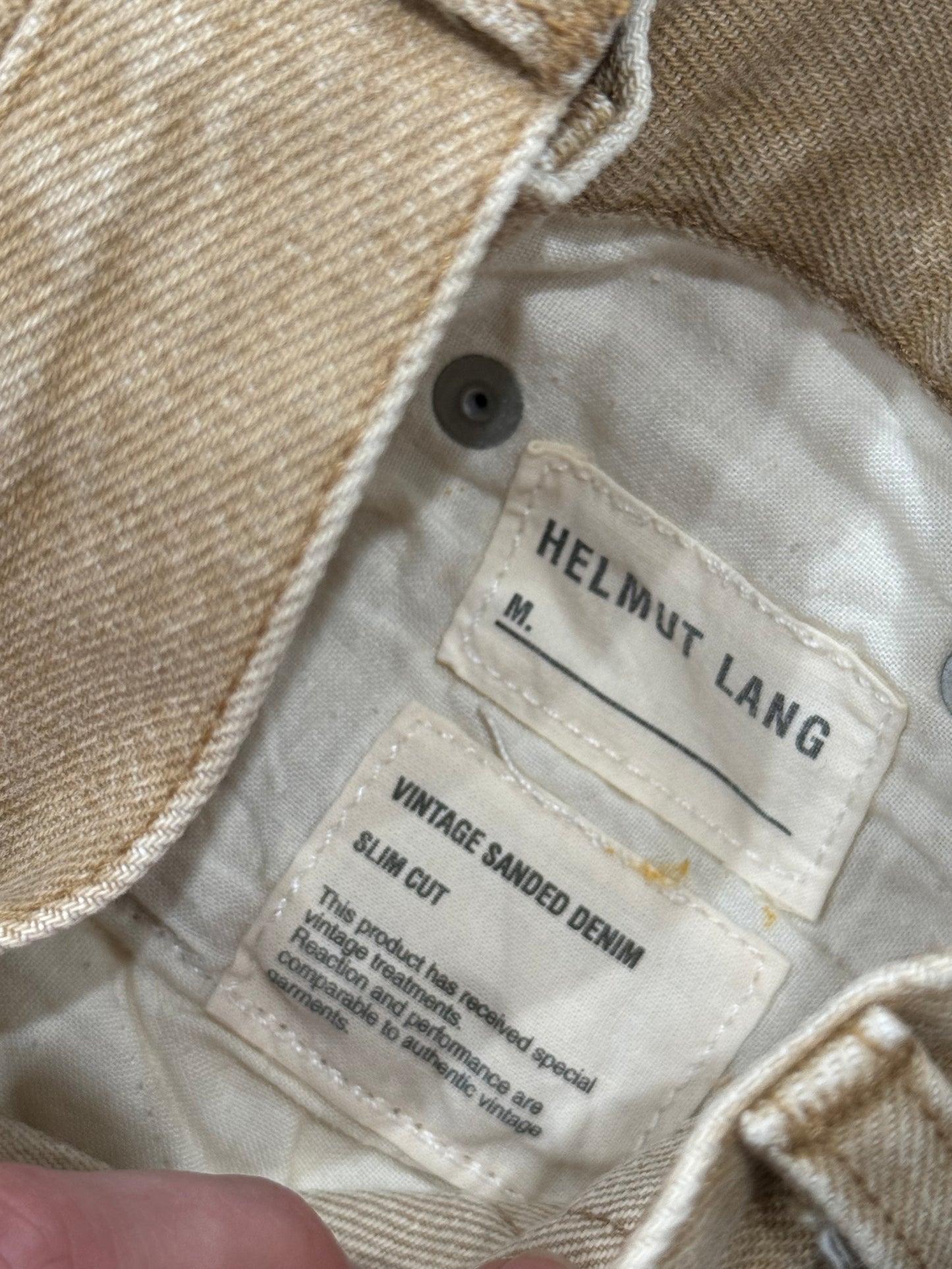 Helmut Lang Vintage Sanded Denim 90s Sz 29