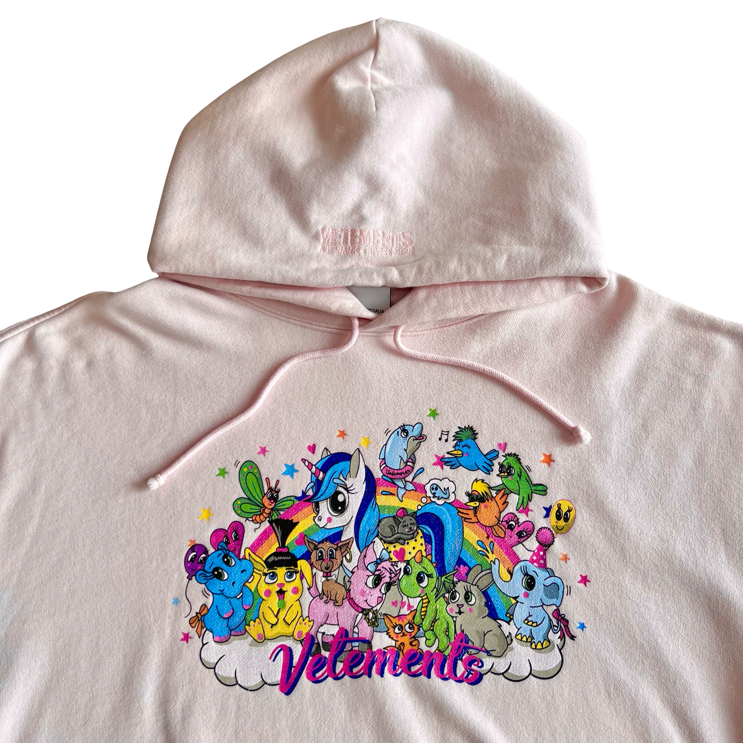 Vetements ‘My Little Pony’ Unicorn Rainbow Cartoon Hoodie SZ S