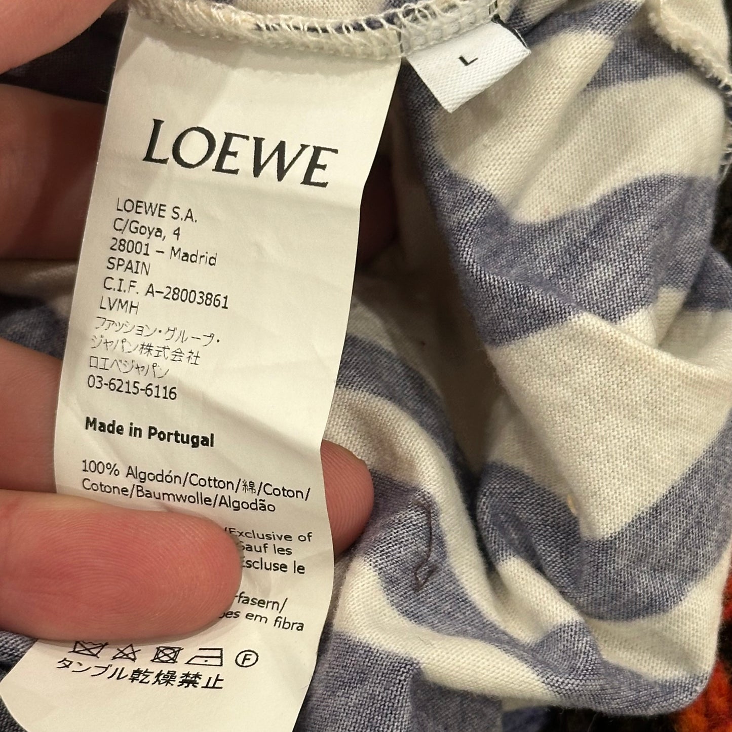 Loewe Spell Out Graphic T-Shirt SZ L