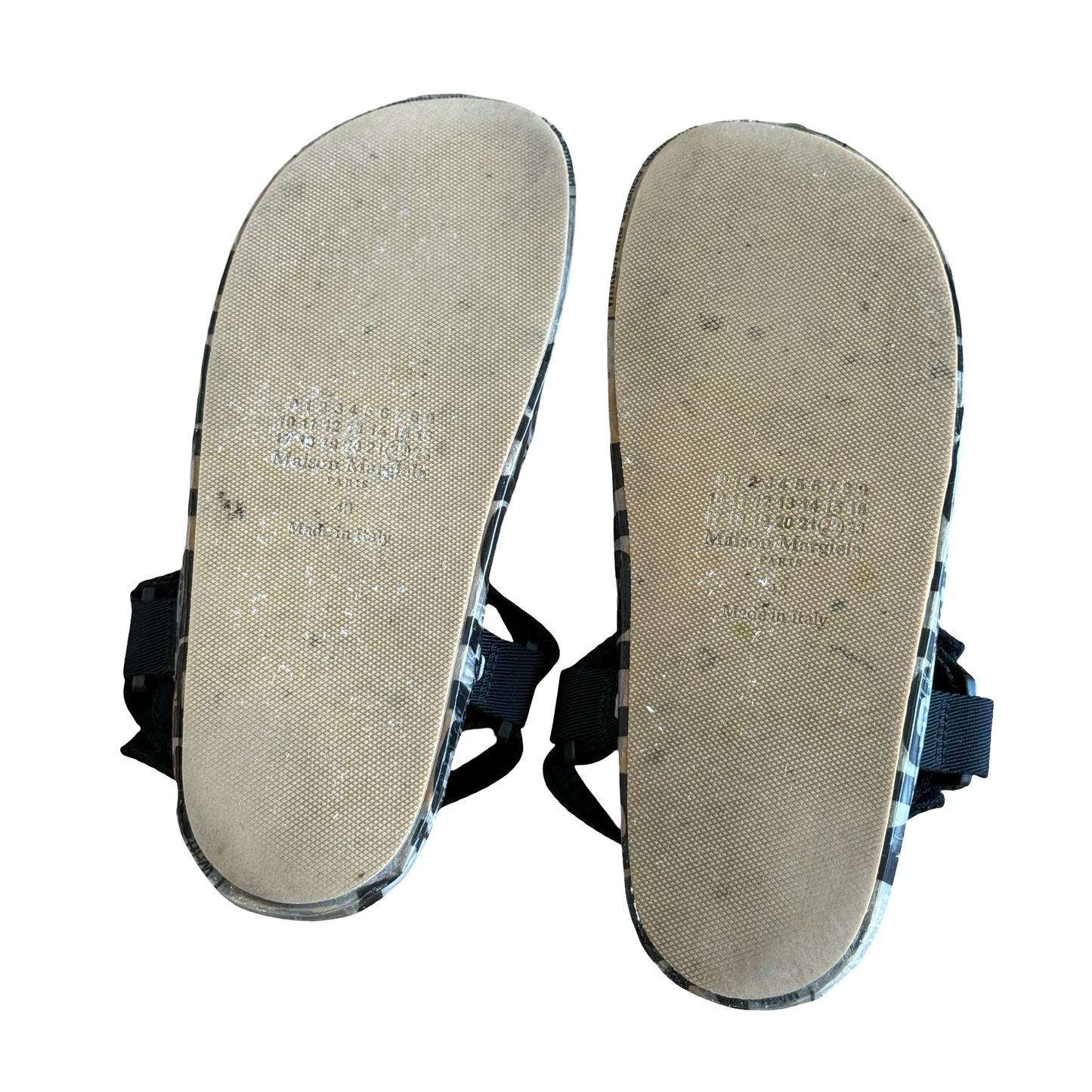 Margiela Limited Edition Black Packing Tape Sandals SS22 SZ 43