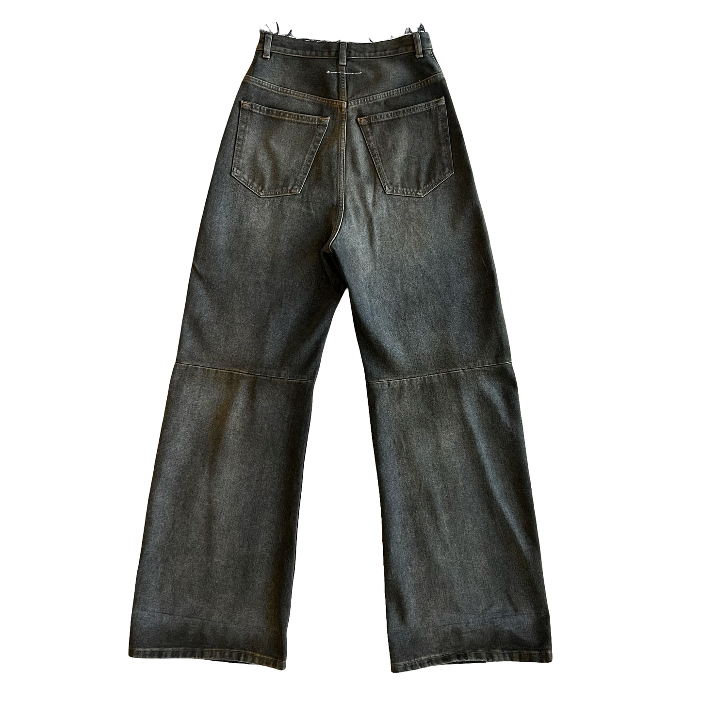 Margiela MM6 Distressed Wide Leg Denim SZ 26