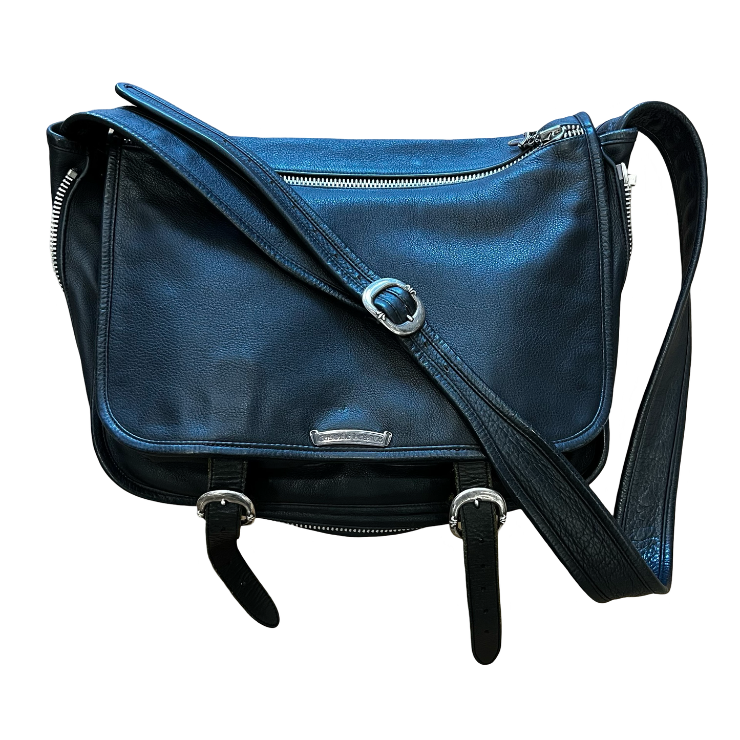 Chrome Hearts Gunslinger Leather Messenger Bag
