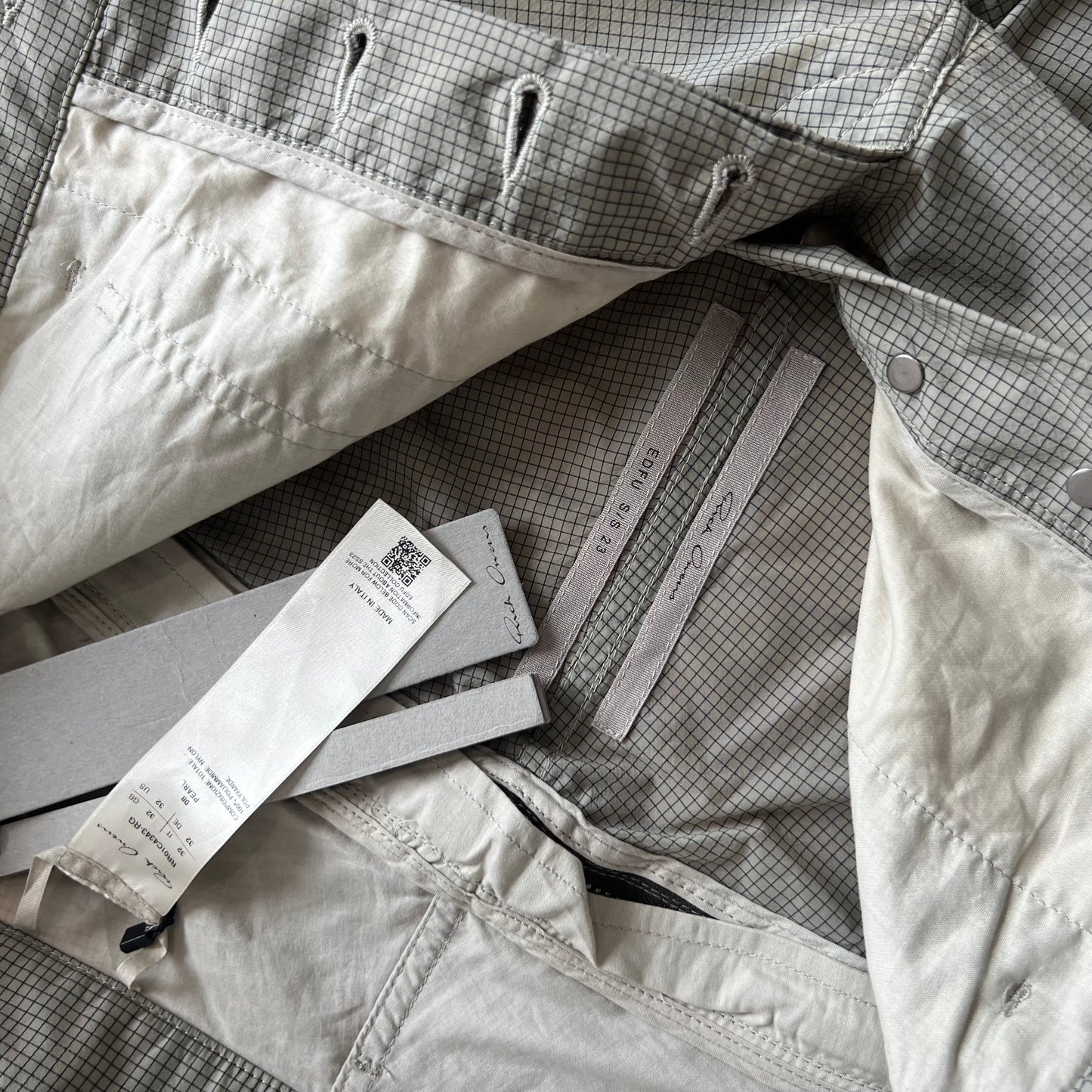 Rick Owens Semi Sheer 'Pearl' Banana Bolan Pants SS23 SZ 32