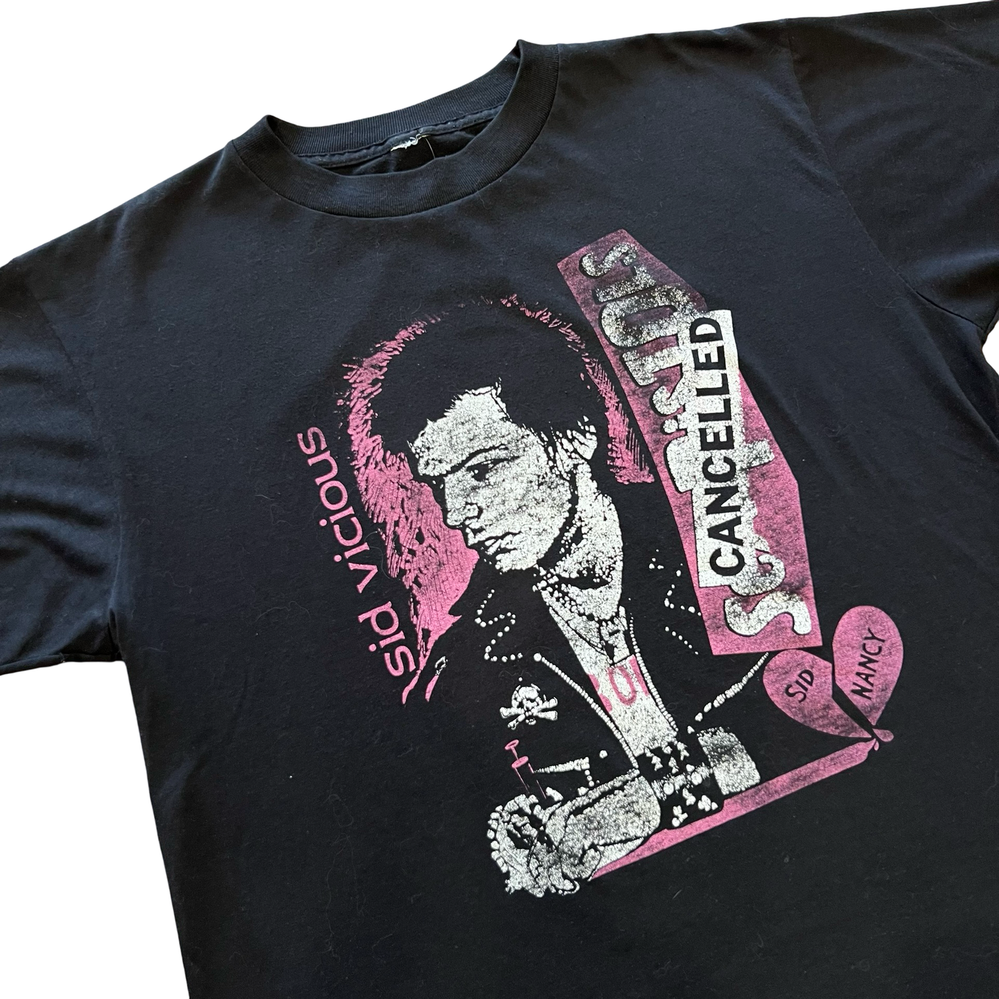 Vintage 90s Sid Vicious Canceled Punk T-Shirt SZ L