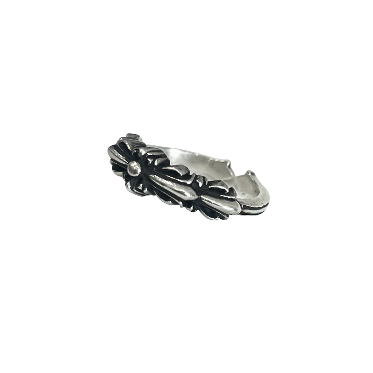 Chrome Hearts Baby Double Floral Ring SZ 7.5
