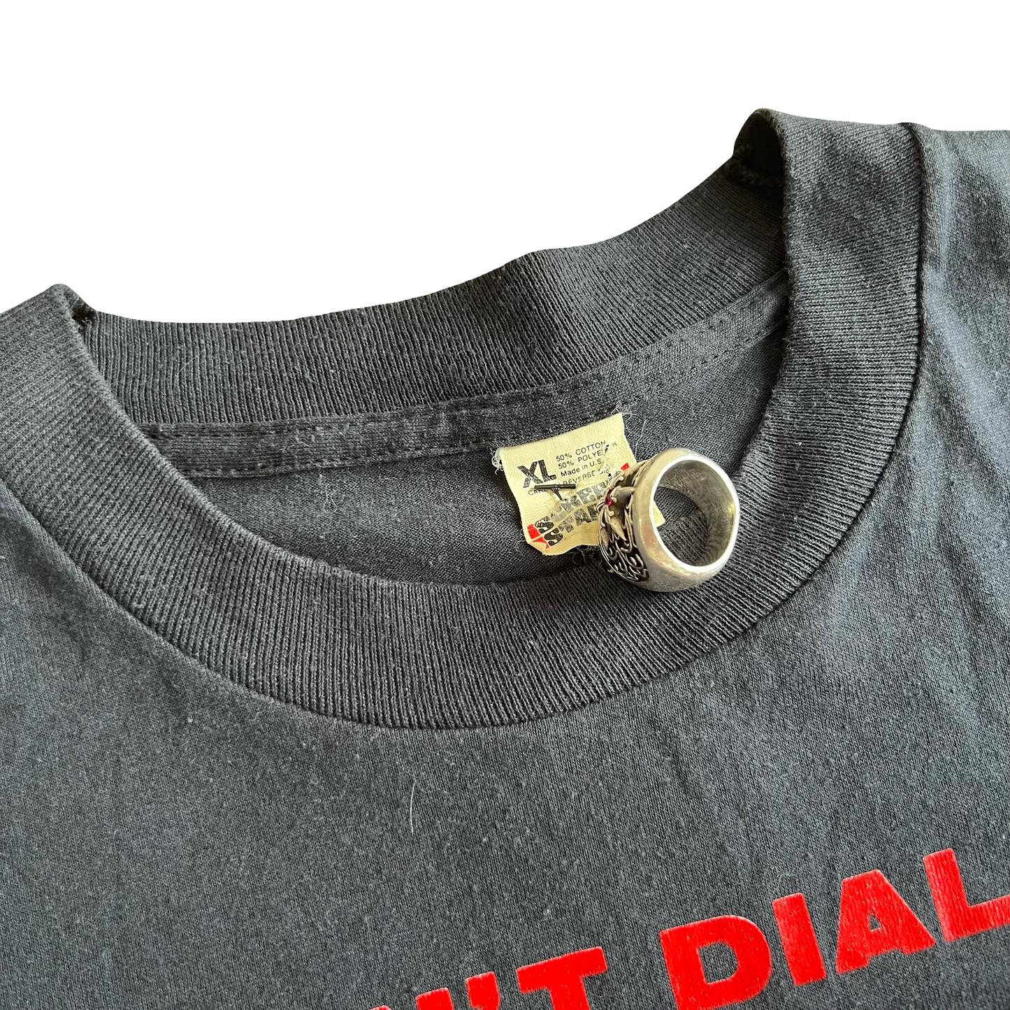 Vintage 80s I Don’t Dial 911 Revolver JRS T-Shirt SZ XL