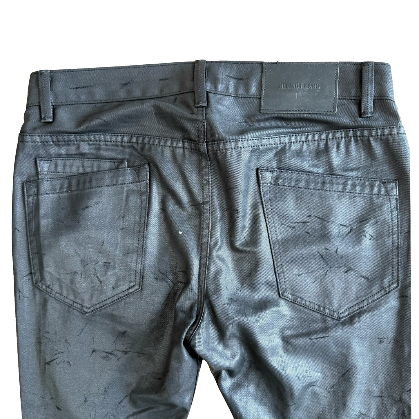 Helmut Lang Black Waxed Denim SZ 30