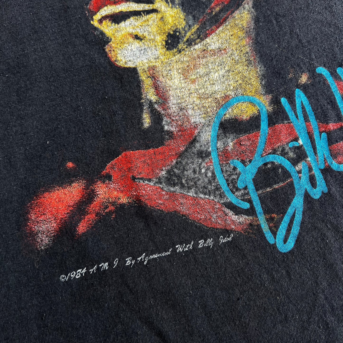 Vintage 80s Billy Idol Rebel Yell 1984 Photo T-Shirt SZ L