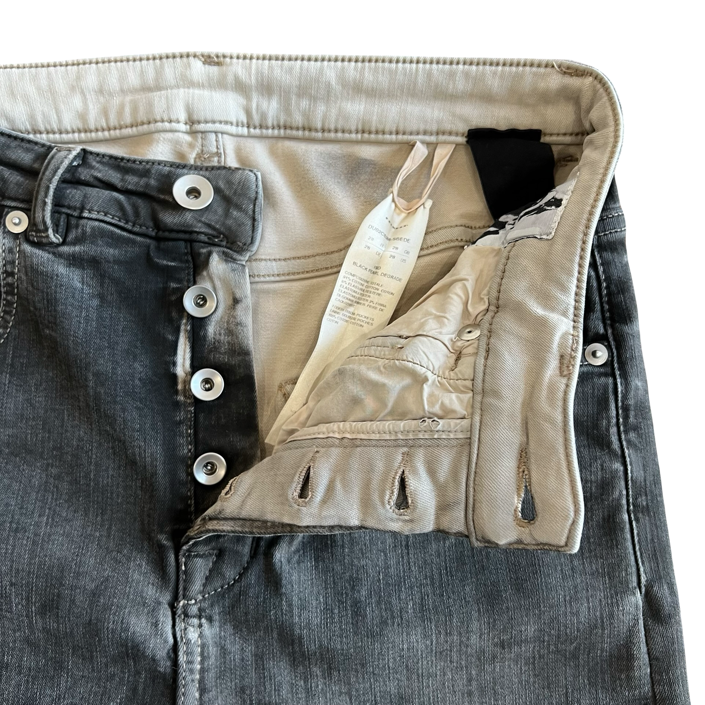 Rick Owens DRKSHDW Pearl Degrade Detroit Denim SZ 28