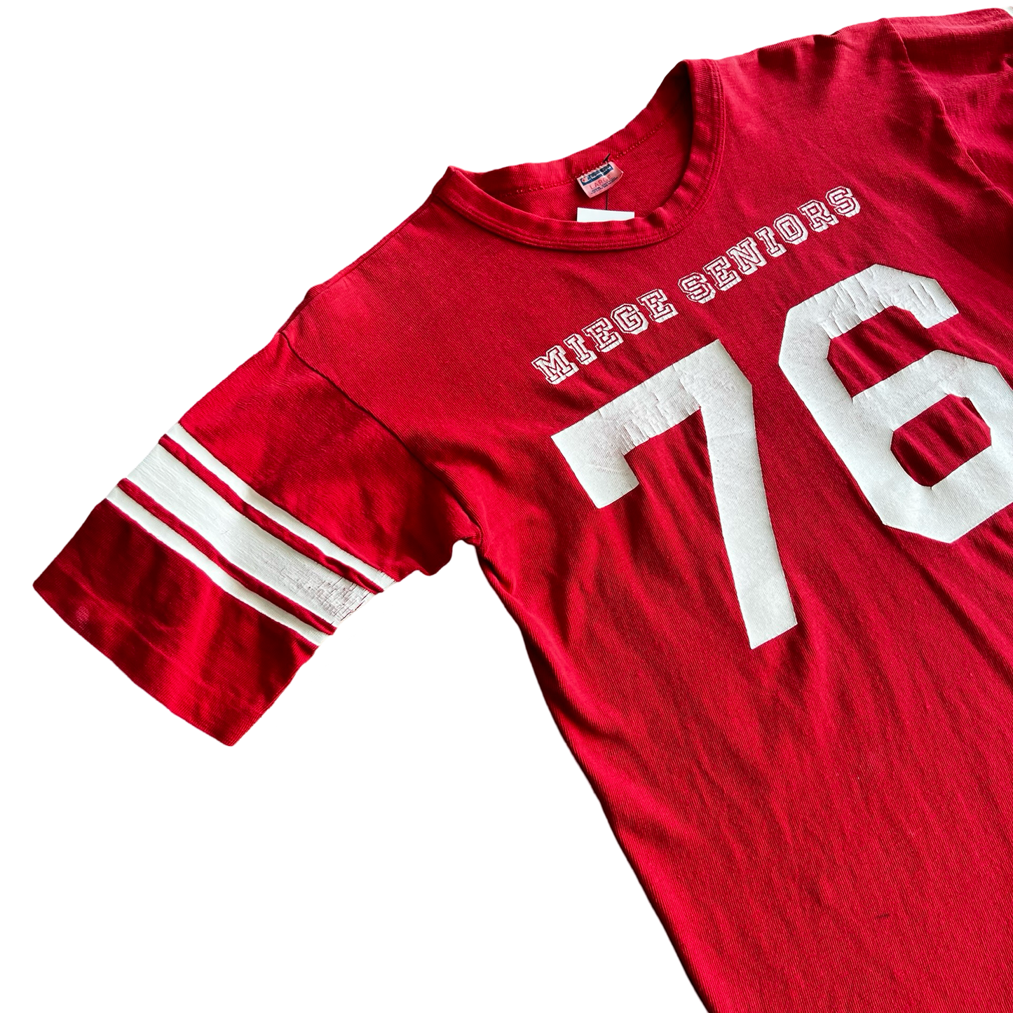 Vintage 70s Champion ‘76 Miege Seniors T-Shirt SZ L