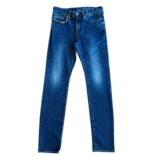 Hysteric Glamour Dark Wash Studded Pocket Denim SZ 32